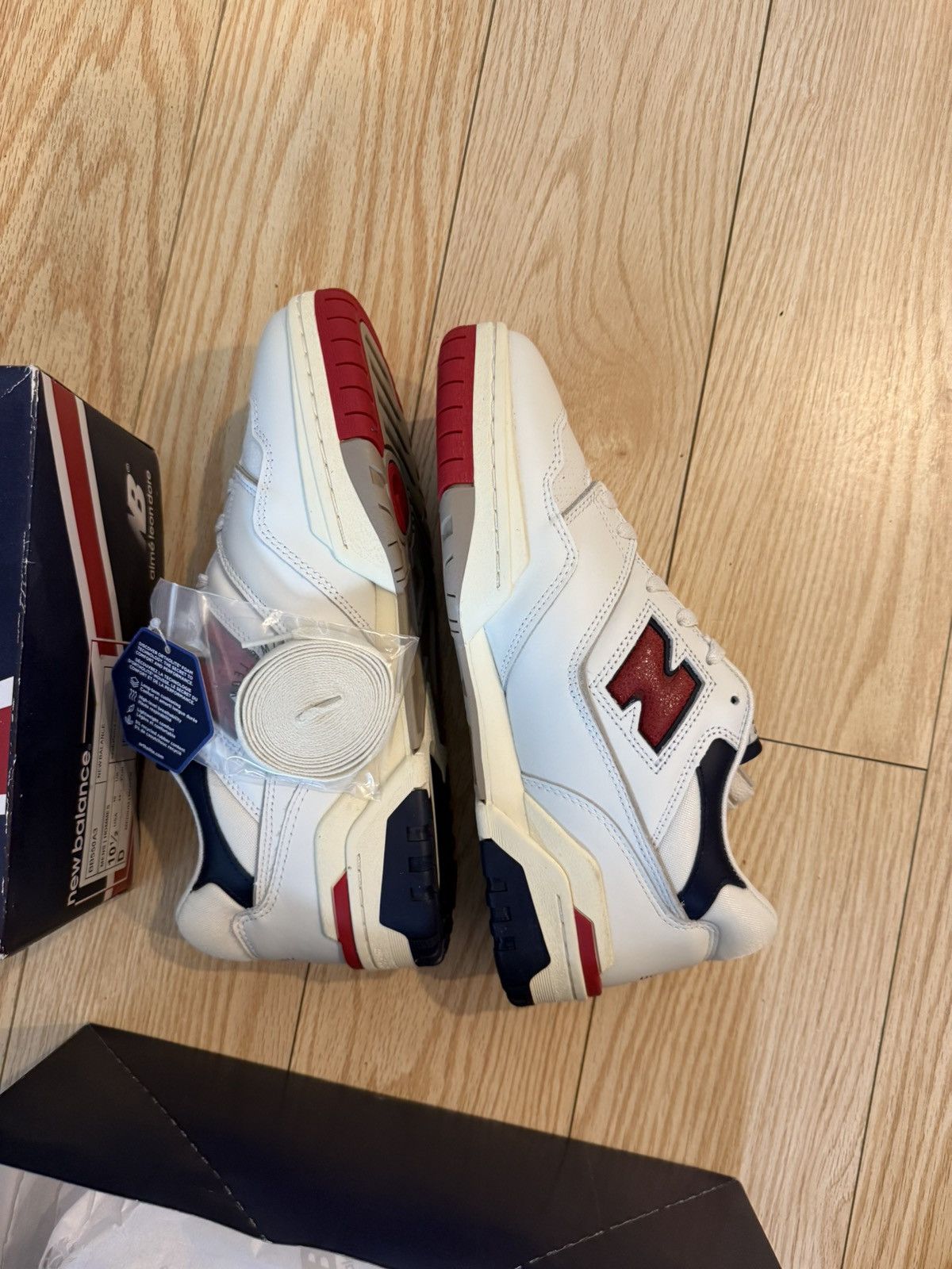 Aime Leon Dore × New Balance Aime Leon Dore NB 550 size 10.5 navy/red Size US 10.5 / EU 43-44 - 5 Thumbnail