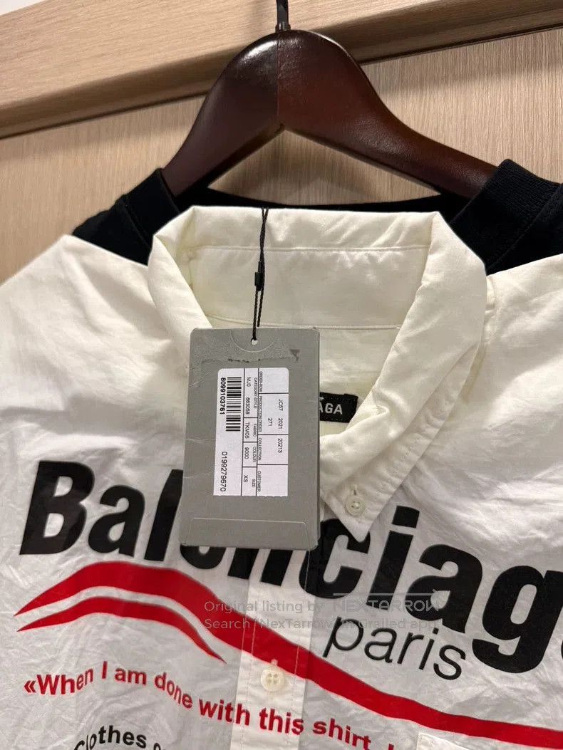Balenciaga Balenciaga 2021FW two-in-one shirt. Size US XS / EU 42 / 0 - 3 Thumbnail
