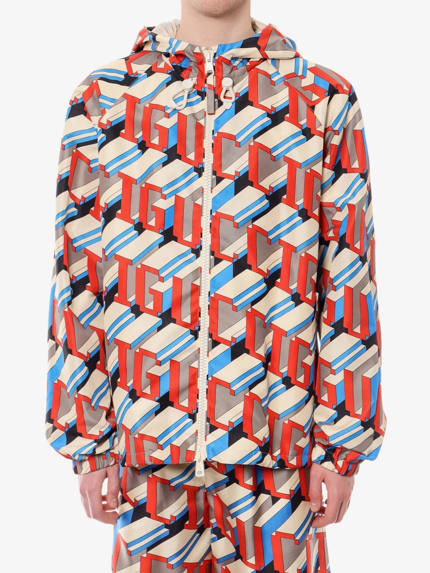 🎮 GUCCI Pixel Print Nylon Jacket - Size 48 / Medium