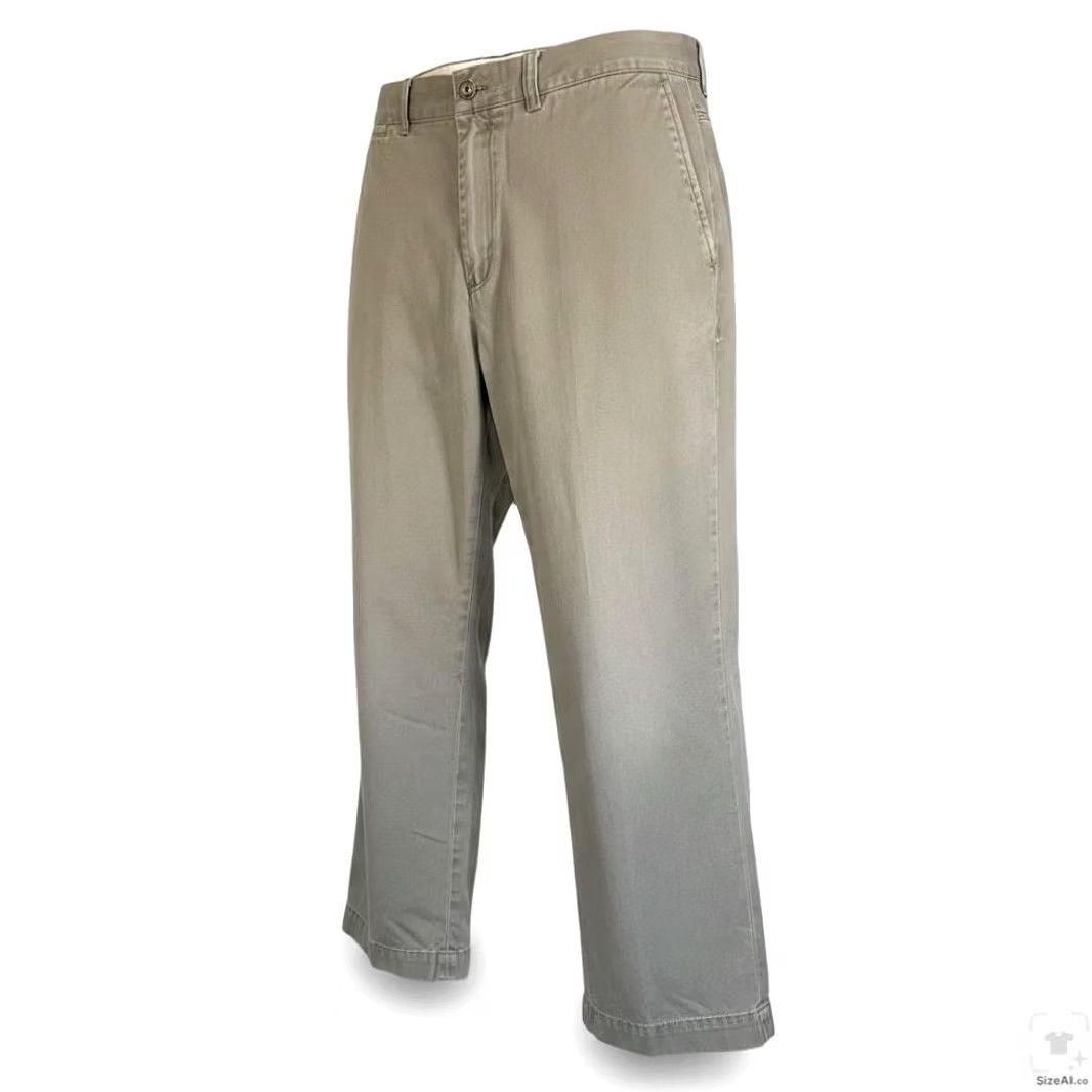 Polo Ralph Lauren Polo Ralph Lauren Preston Chino Pants Mens 38x30 Beige Pleated Cotton Pants with Pockets Logo Button Front Zip Fly Size US M / EU 48-50 / 2 - 2 Thumbnail