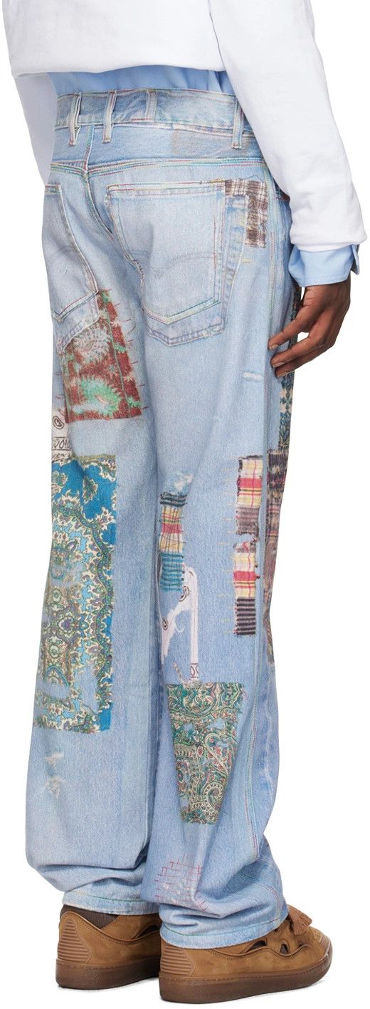(di)vision × Acne Studios $385 - 31 - Trompe L'oeil Print Jeans Size US 31 - 4 Thumbnail