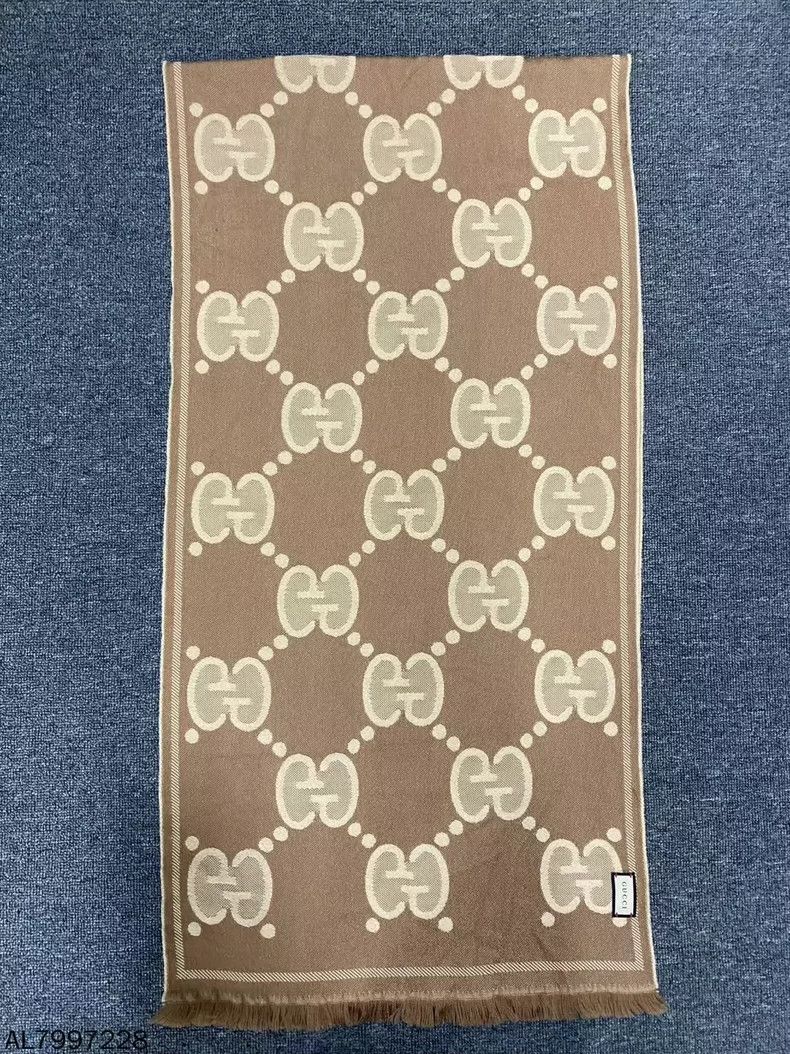 Gucci Gucci Double-sided full-print old flower scarf 2501-Nextarr Size ONE SIZE - 3 Thumbnail