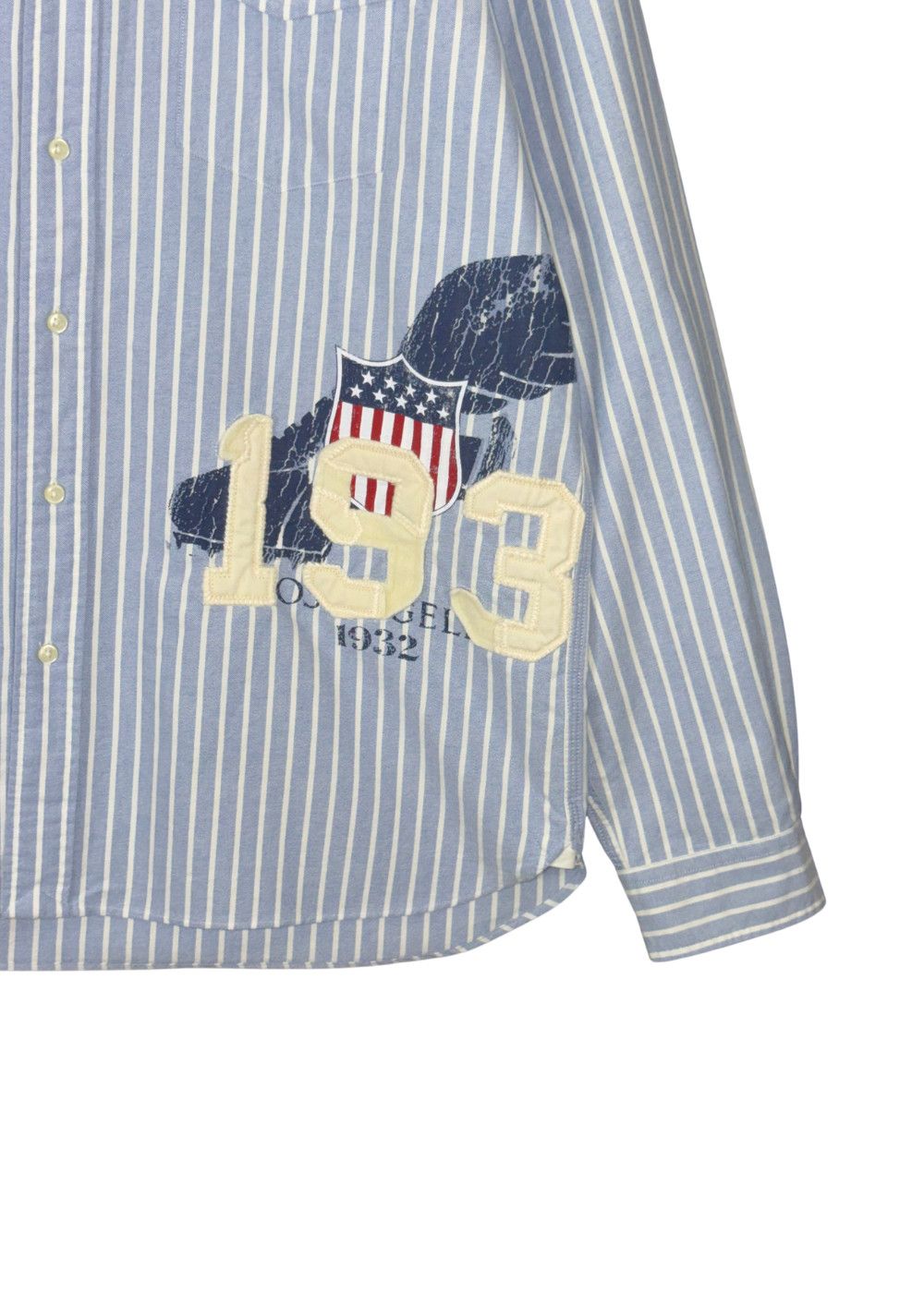 PRL "LA 1932 Olympics" Contrast Collar Oxford Shirt image 6