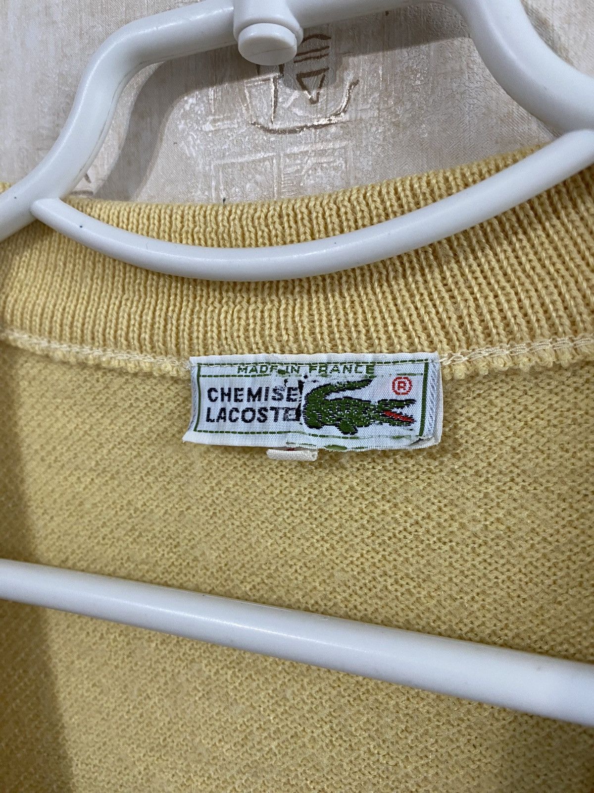 Lacoste × Vintage Vintage Lacoste Chemise Yellow Cardigan Button Up Sweater Size US L / EU 52-54 / 3 - 7 Thumbnail