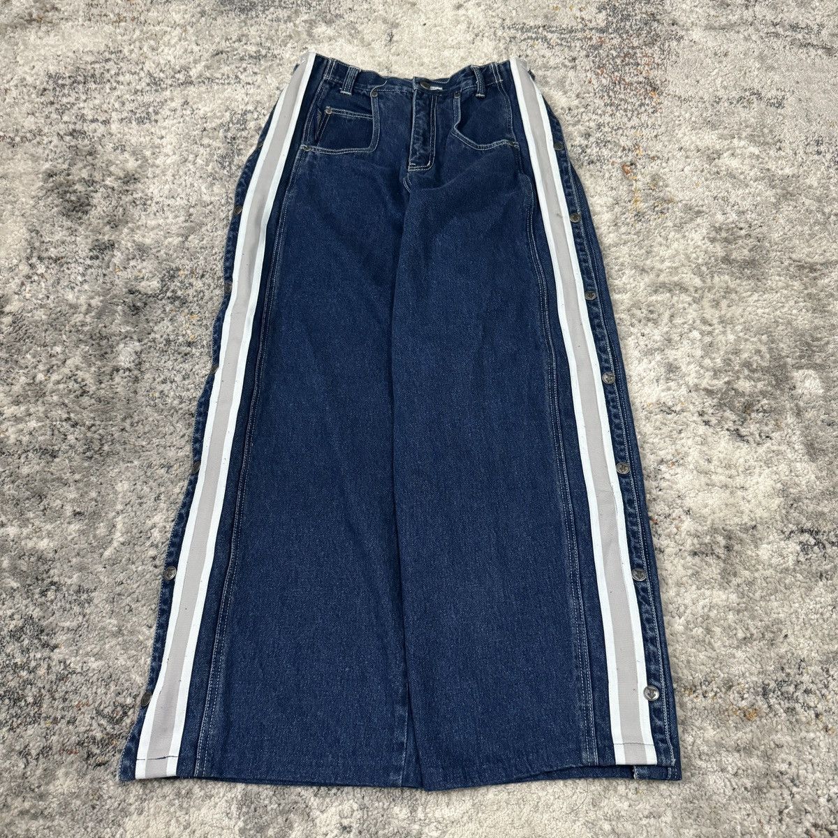 JNCO × Tripp NYC × Vintage Rare Vintage y2k Macgear Rave pants side stripe embroidered Size US 29 - 3 Thumbnail