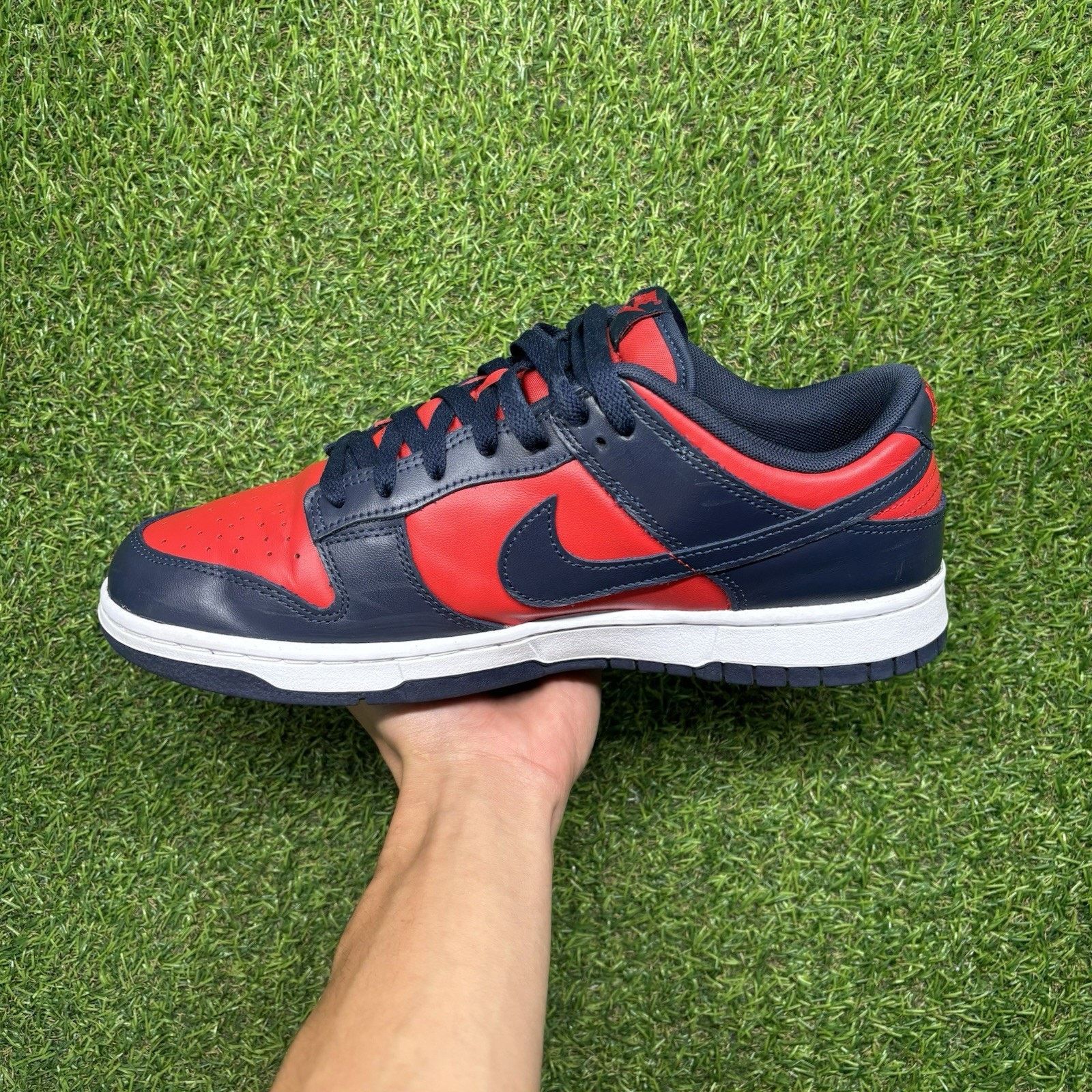 Nike Size 11 - Nike Dunk Retro 2024 Low Navy Red |GOOD CONDITION! Size US 11 / EU 44 - 4 Thumbnail
