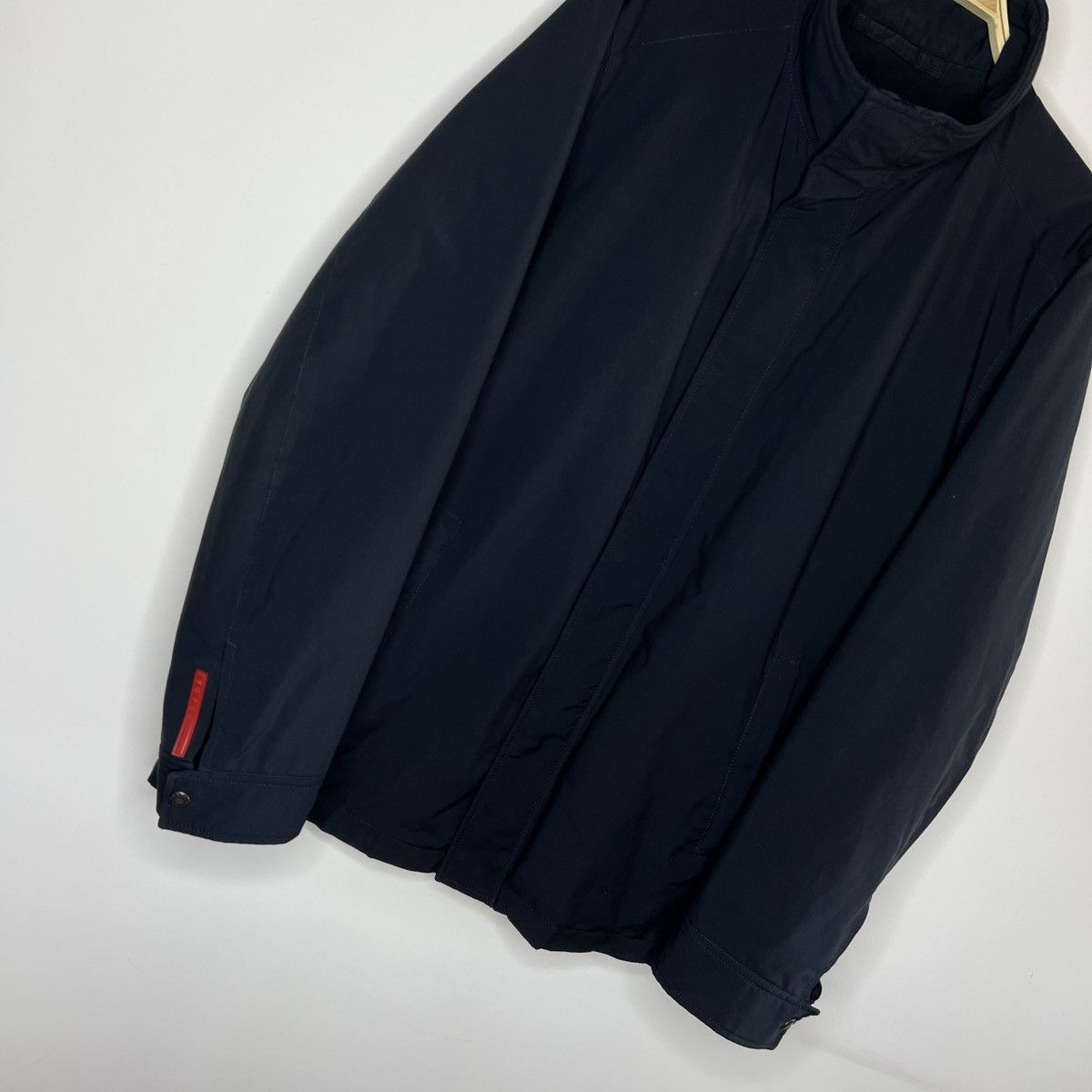 Prada Prada Nylon Jacket Wind Stopper Goretex Navy Red Logo Sleeve Size US L / EU 52-54 / 3 - 2 Thumbnail