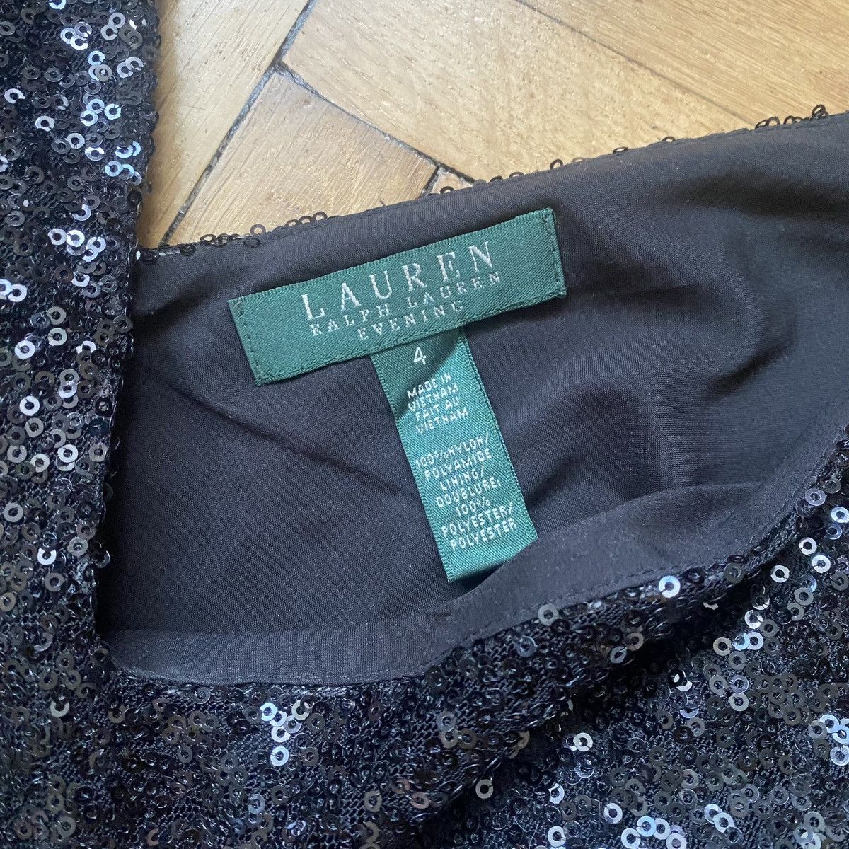 Ralph Lauren Ralph Lauren Sequin Party Dress – Black Sparkly Slip Dress Size S / US 4 / IT 40 - 2 Thumbnail
