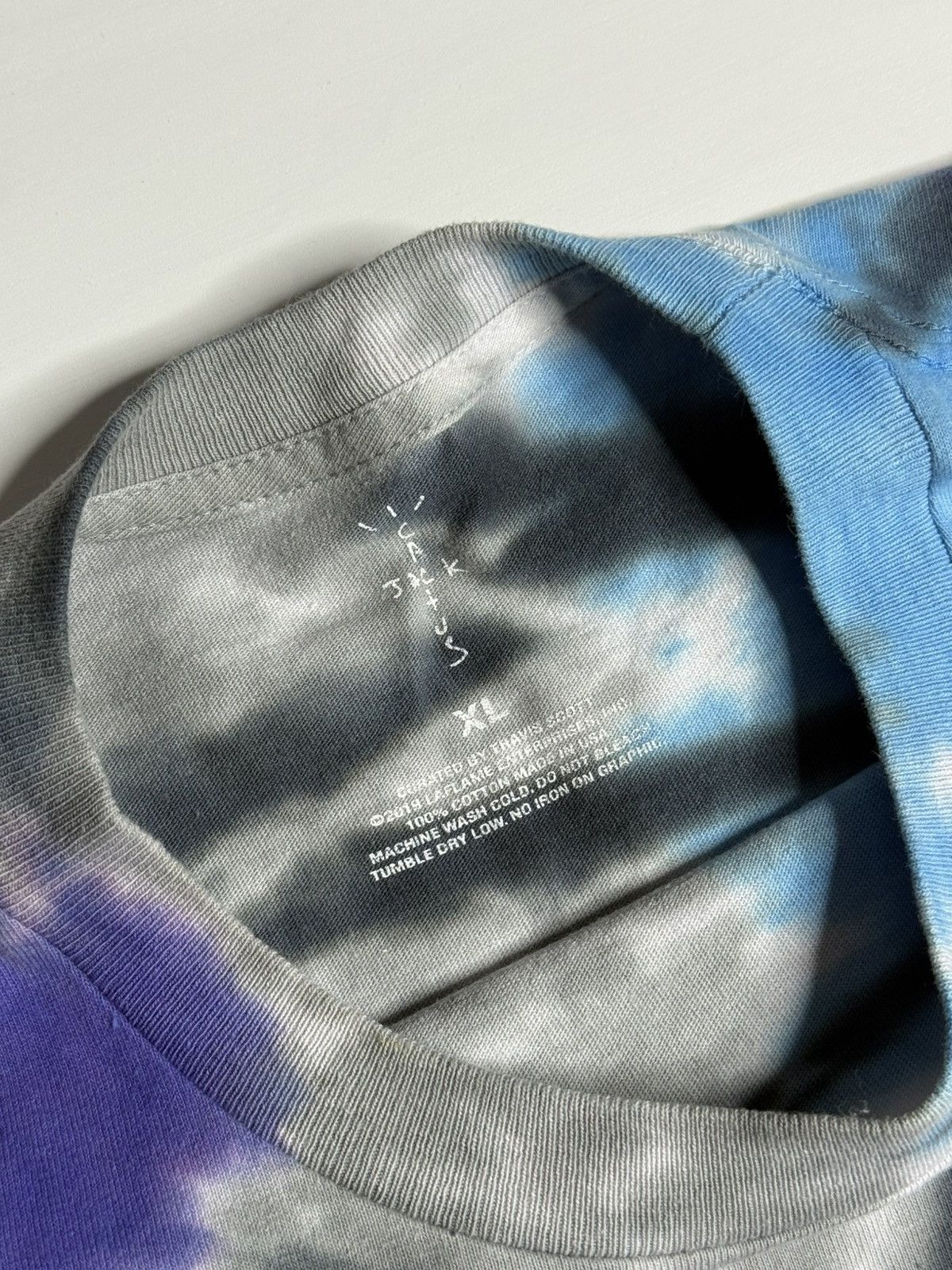 Travis Scott Astroworld Festival 2018 Tee "Tie-Dye" [ L ] Worn 1x Size US XL / EU 56 / 4 - 7 Thumbnail