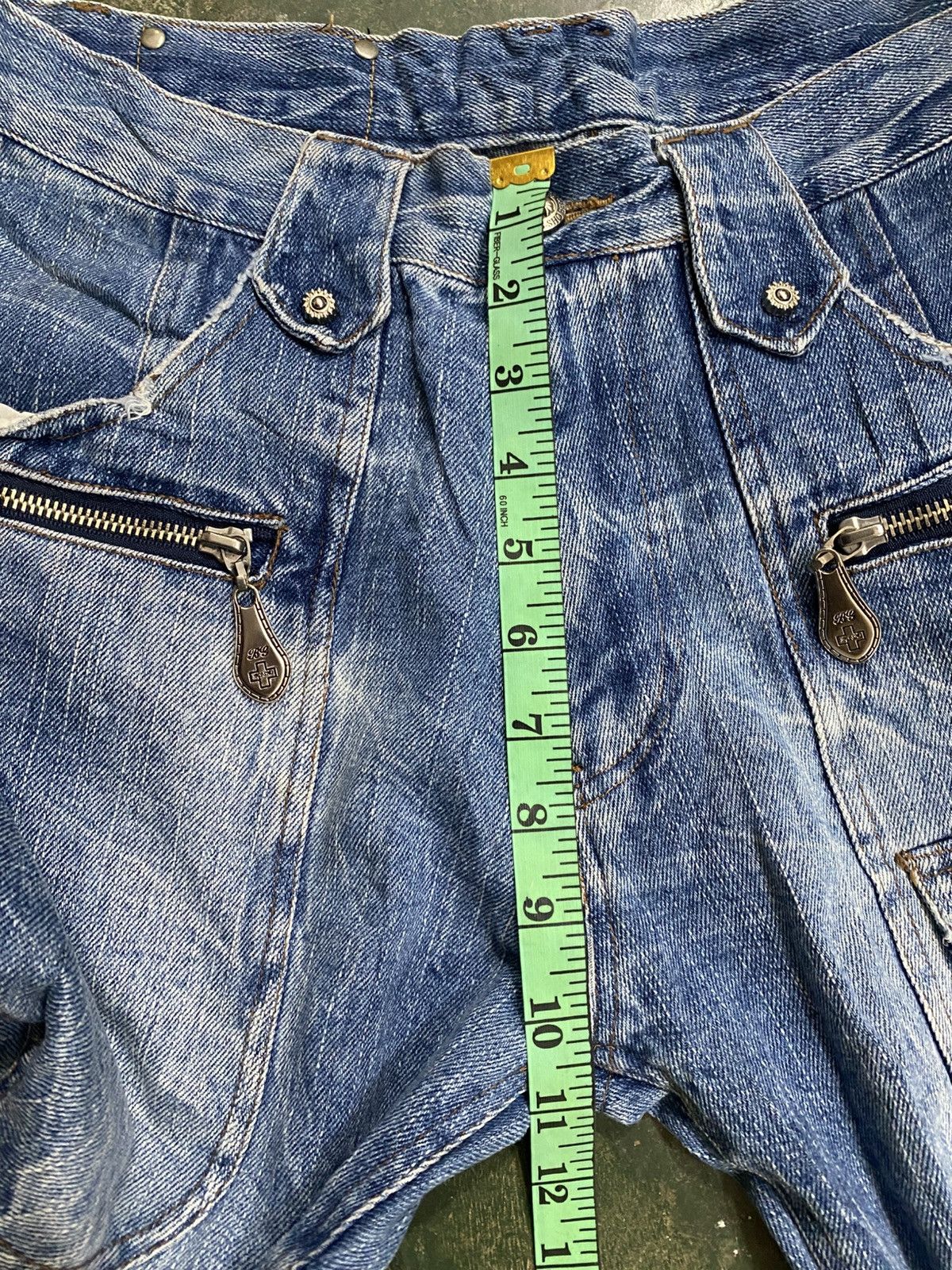Designer × KMRii Berning Sho Flared Jeans Size US 30 / EU 46 - 12 Thumbnail