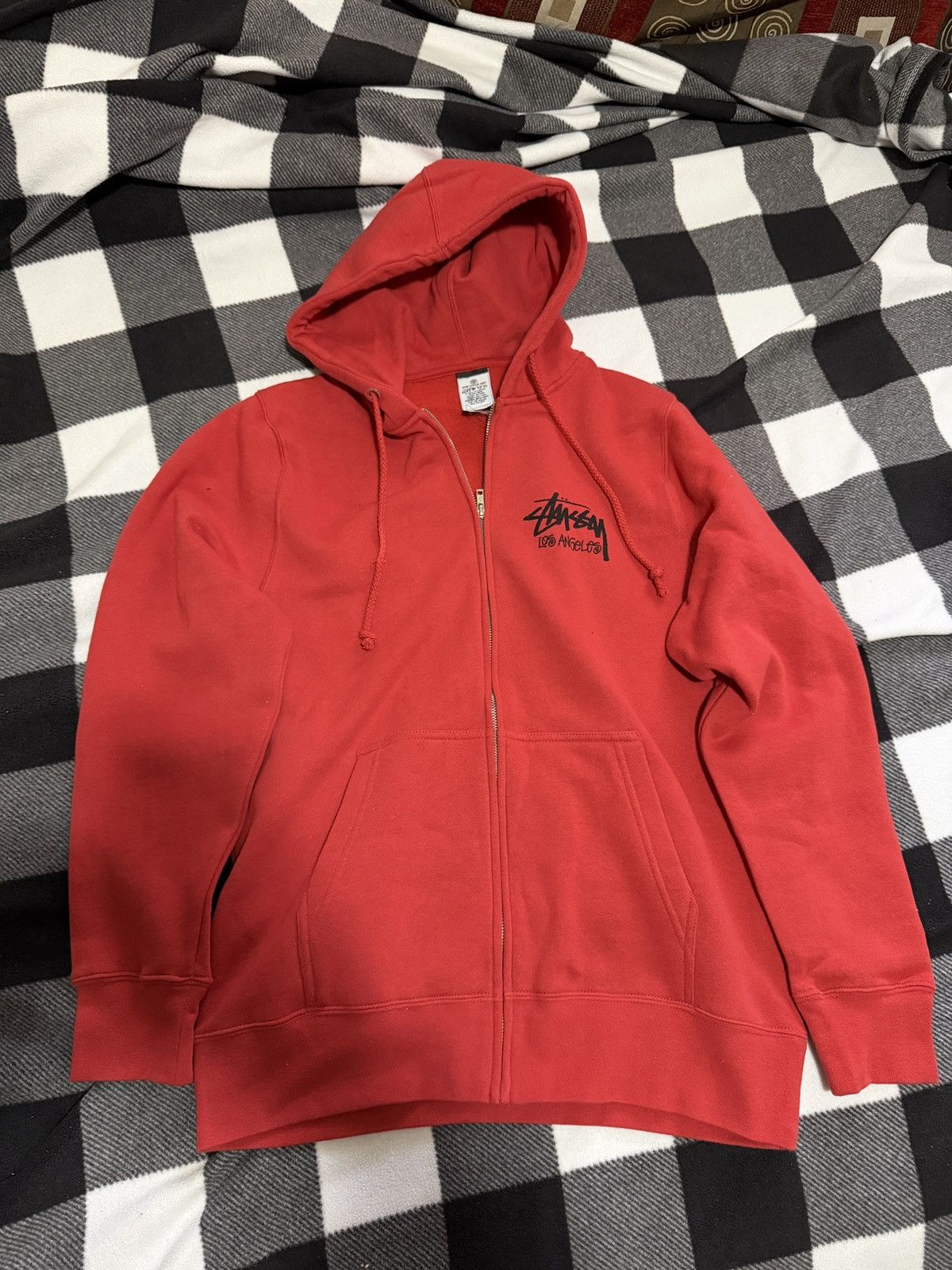 Stussy Stussy Madras Patchwork Zip Up Jacket | Grailed