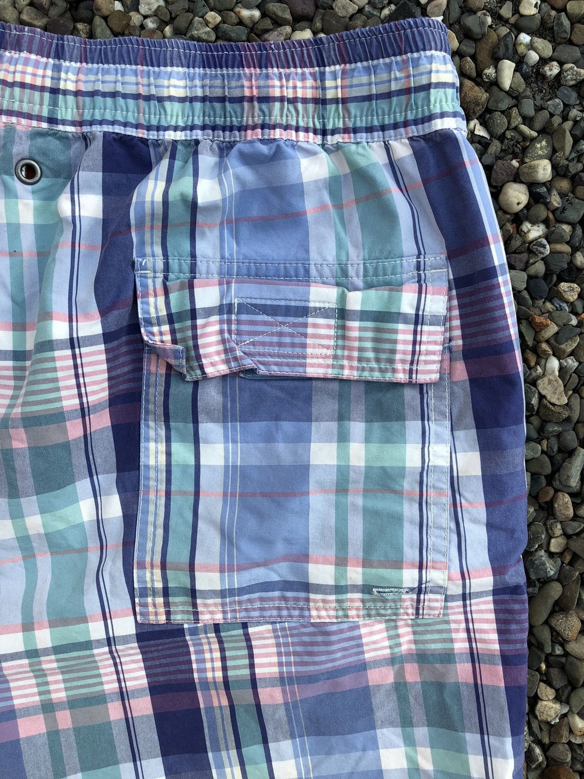 Polo Ralph Lauren Vintage Polo Ralph Lauren Reversible Plaid Swim Trunks Size US 34 / EU 50 - 4 Thumbnail