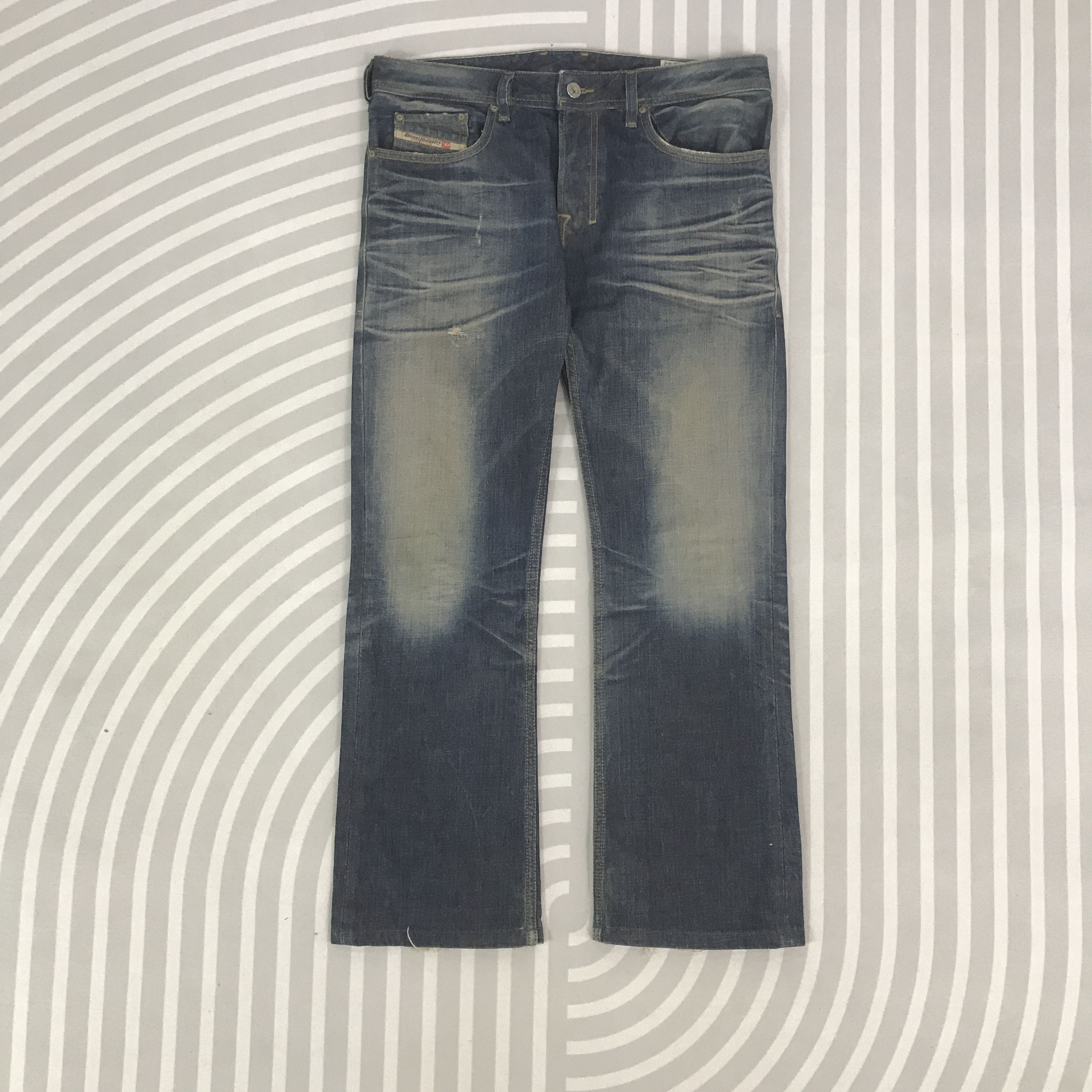 Diesel × Vintage Vintage Diesel Industry Denim faded jeans pants Size US 29 - 1 Thumbnail