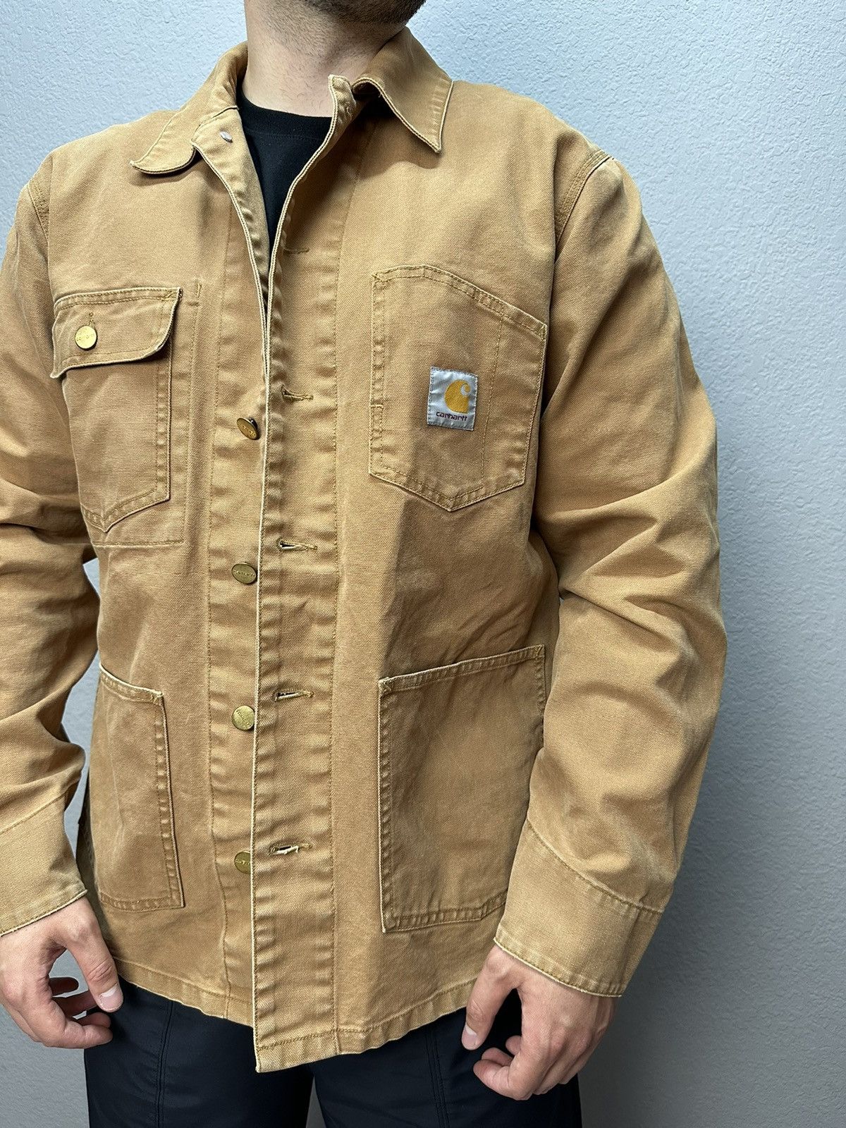 Carhartt Vintage Carhartt OG Chore Jacket Beige Y2K Archival Rare Size US XL / EU 56 / 4 - 4 Thumbnail