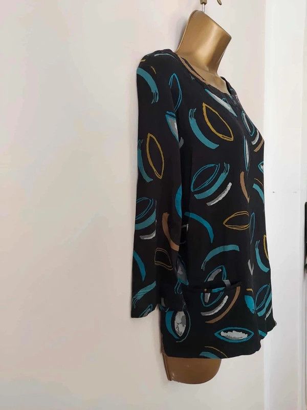 Vintage Vintage 3/4 sleeved top Size XXL / US 16-18 / IT 52-54 - 5 Thumbnail