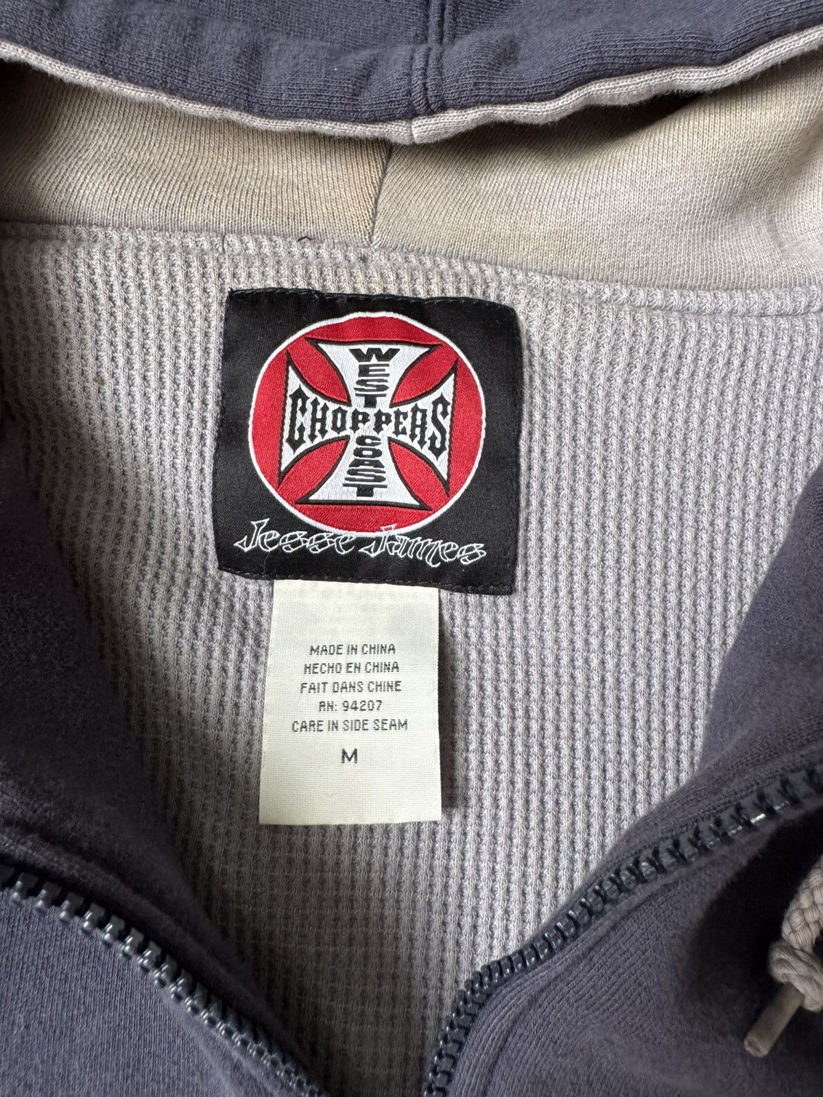 West Coast Choppers Vintage West Coast Choppers Zip Up Hoodie Rare GRAILED Wings Size US M / EU 48-50 / 2 - 5 Thumbnail