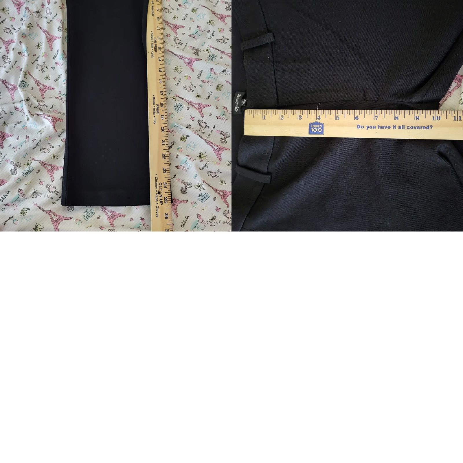 Madewell Madewell Pants Women Black Mid-rise Casual Size 4 Regular Slim? (remove extra) Size 27" / US 4 / IT 40 - 8 Thumbnail