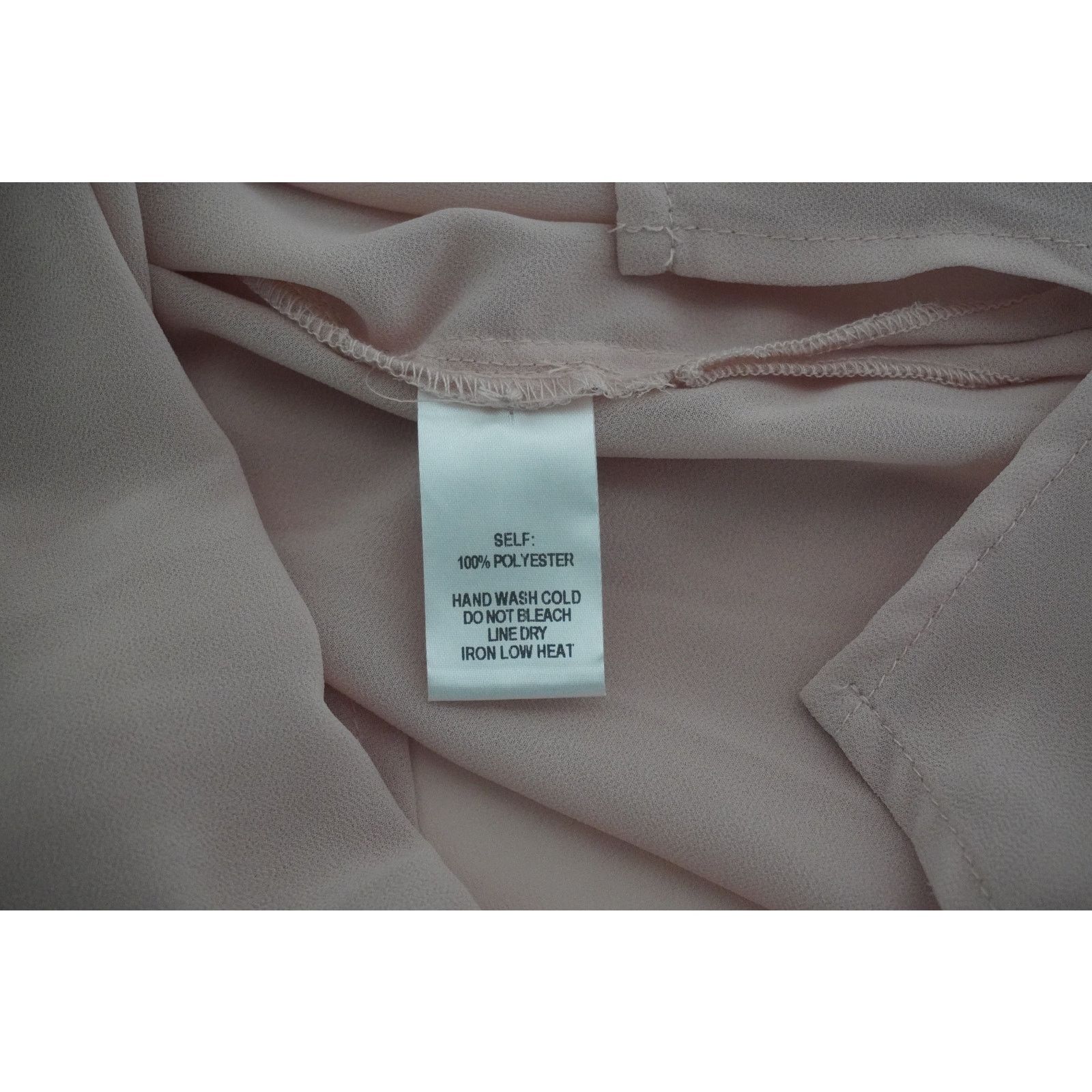Lulus Lulus Blush Pink Long Sleeve Blouse Tie Neck Button Front Size S / US 4 / IT 40 - 6 Thumbnail