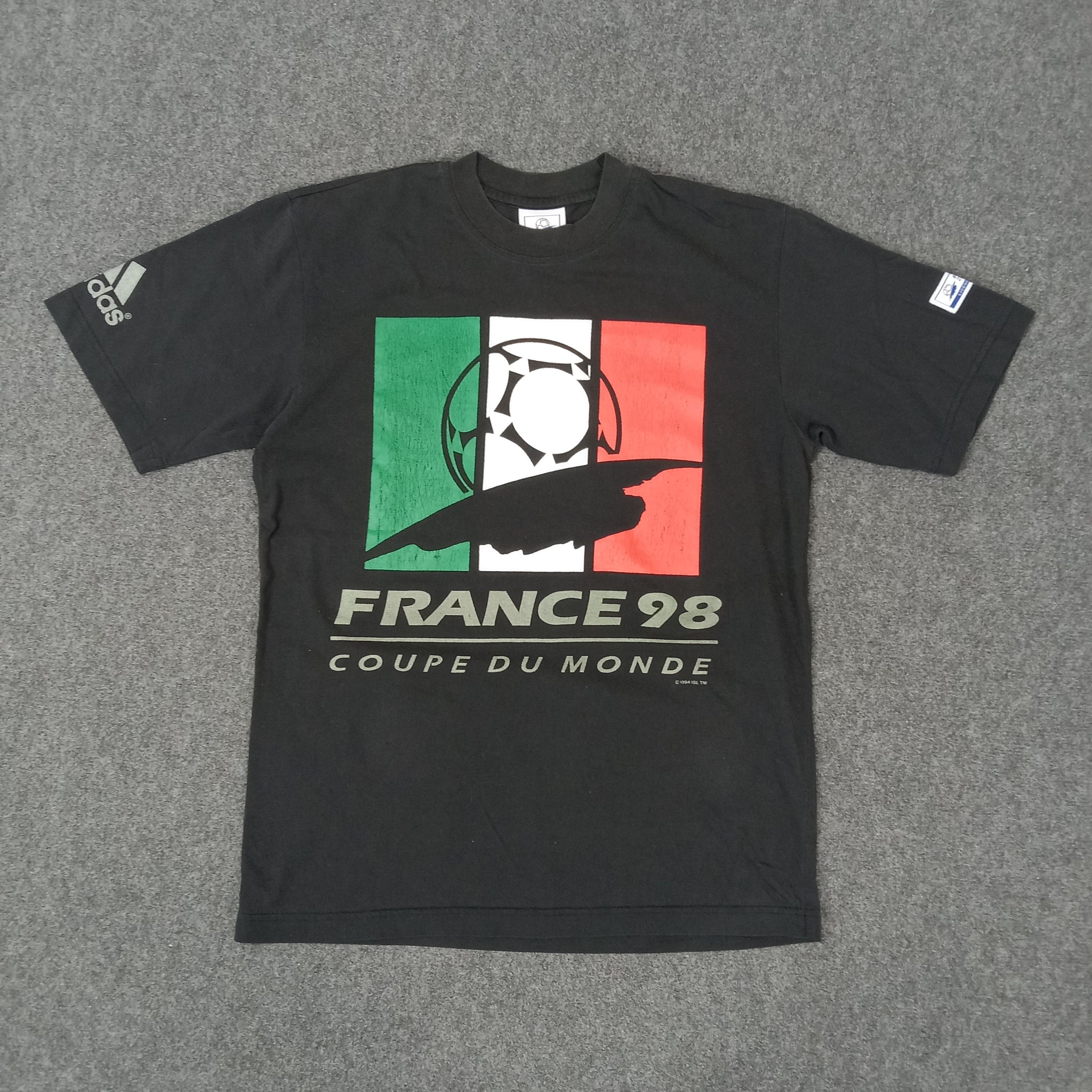 adidas FRANCE 98 Tシャツ Vintage Adidas France FIFA World Cup 98 T Shirt Mens Sz L