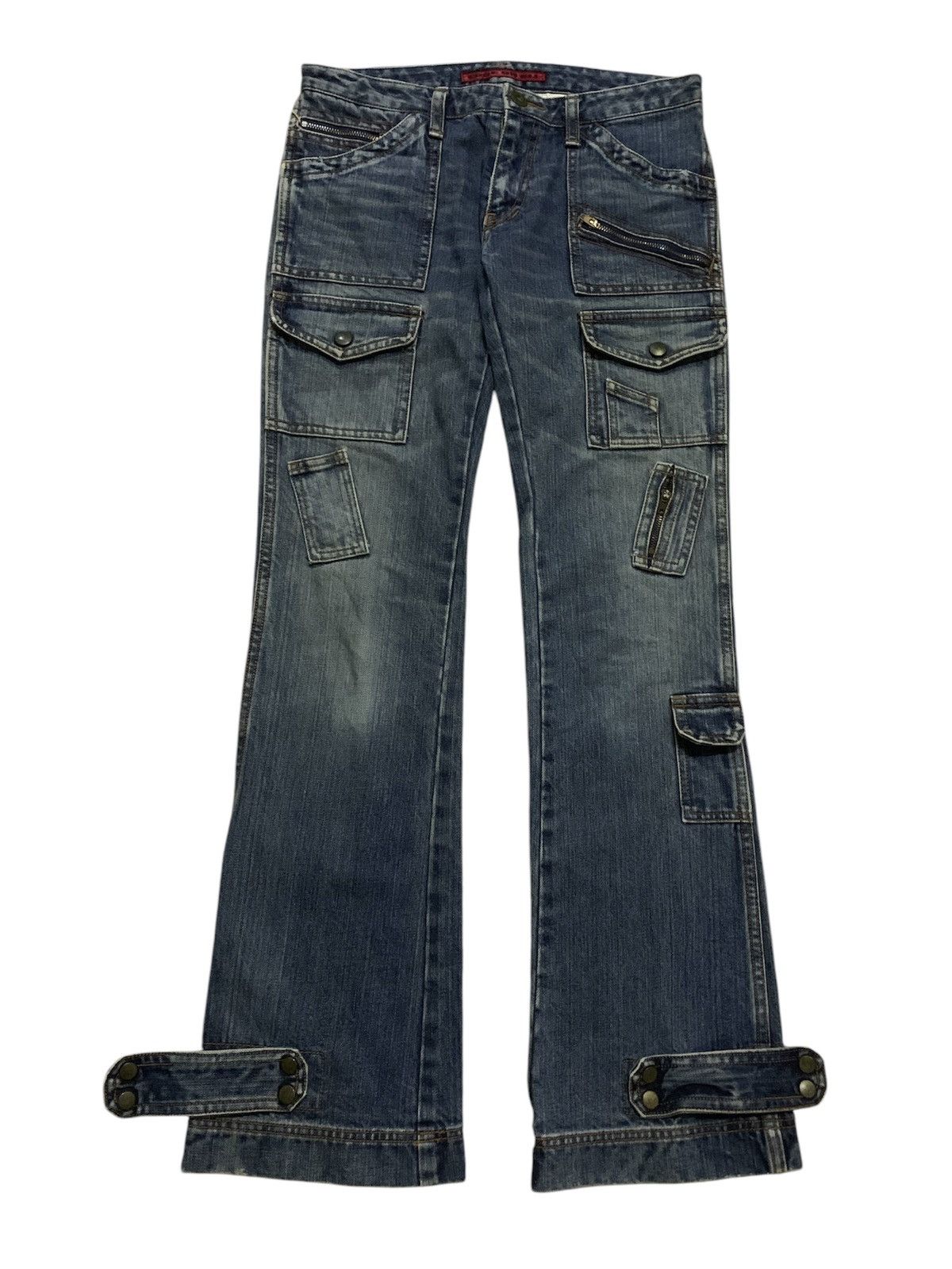Le Grande Bleu (L.G.B.) Japan Designer Flare Edge On All Bush Pant Size 28" / US 6 / IT 42 - 5 Thumbnail