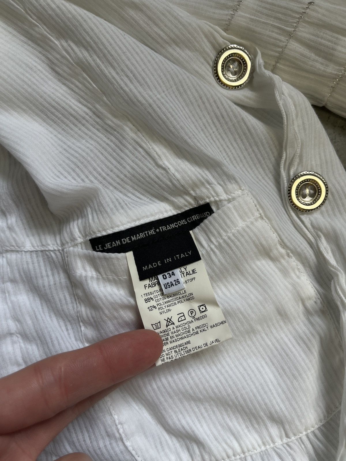 Marithe + Francois Girbaud Vintage Marithe Francois Girbaud Reversible Jacket Size XS / US 0-2 / IT 36-38 - 14 Thumbnail