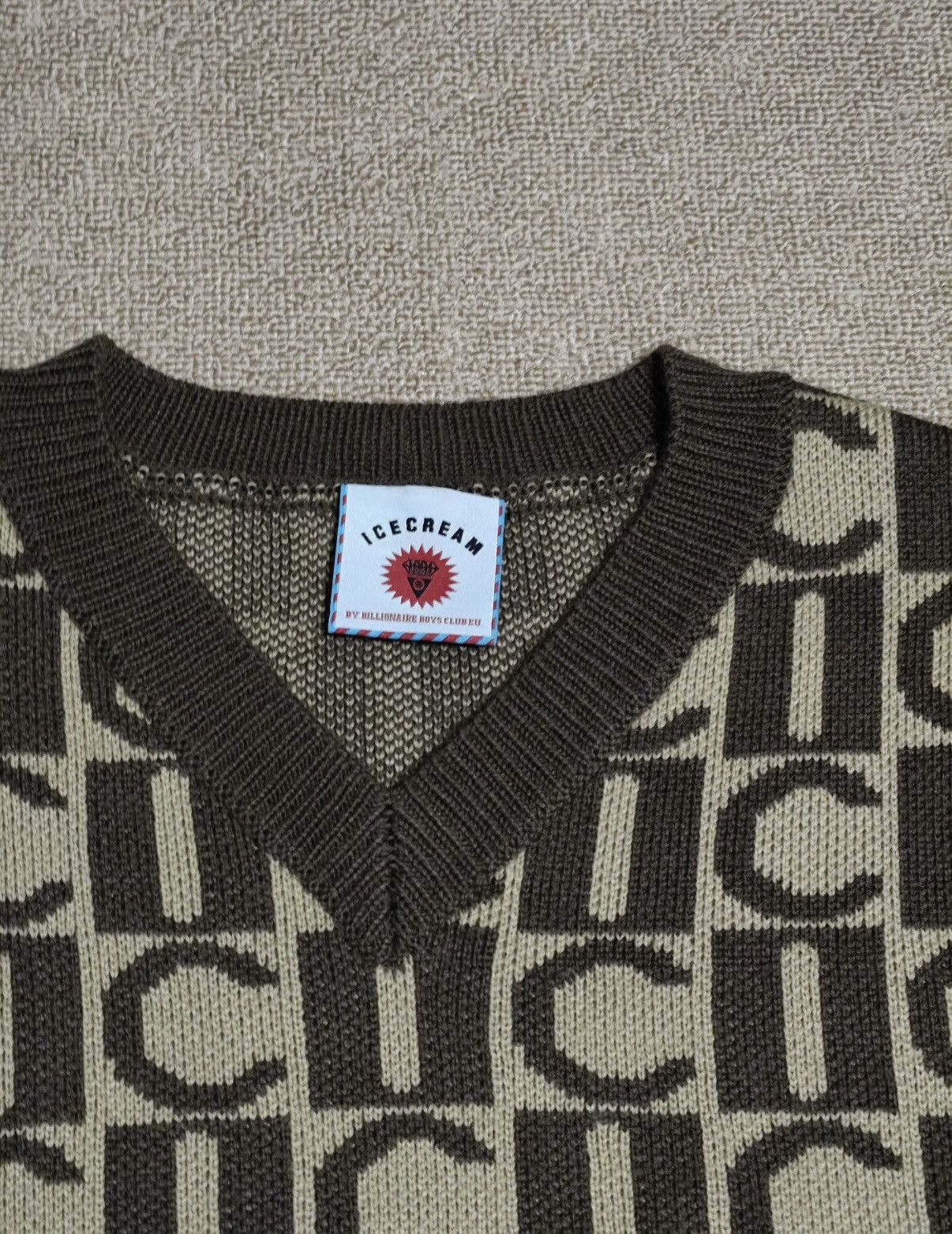 Billionaire Boys Club BBC ICECREAM Wool-Blend Knit Vest Size US L / EU 52-54 / 3 - 3 Thumbnail