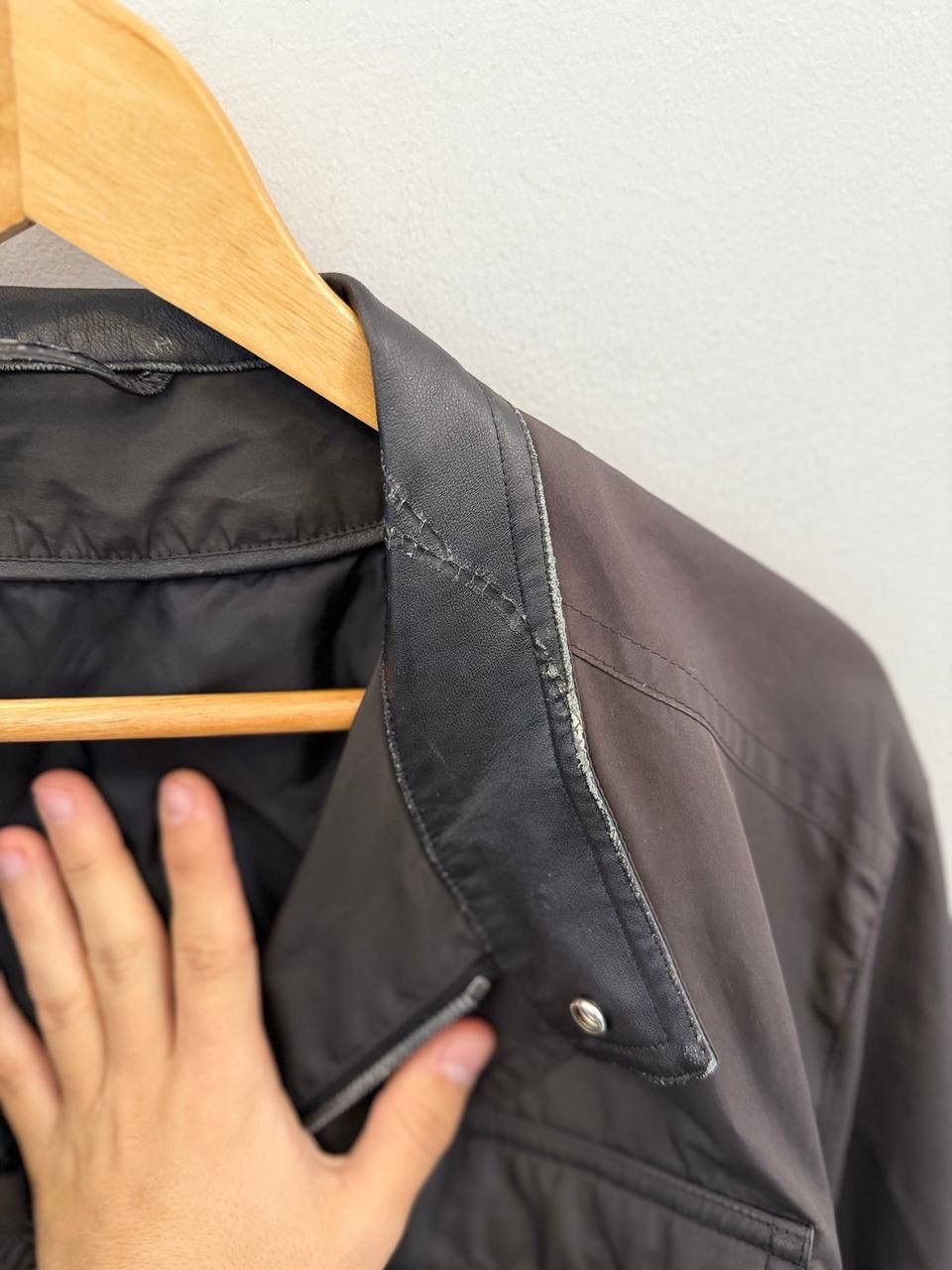 Z Zegna Z Zegna Hidden Nylon leather jacket Size US XXL / EU 58 / 5 - 4 Thumbnail
