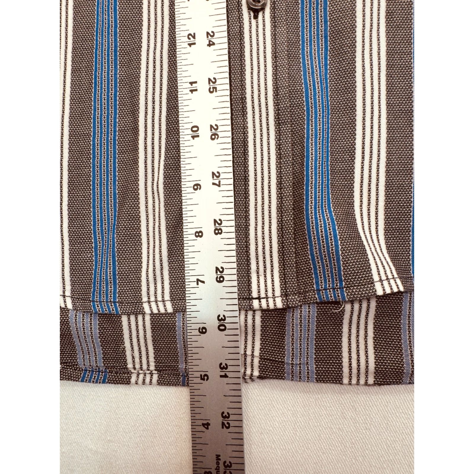 Tasso Elba Tasso Elba Shirt Mens XL Long Sleeve Button-Up Cotton Striped 100% Cotton Multicolor Modern Classic Size US XL / EU 56 / 4 - 6 Thumbnail
