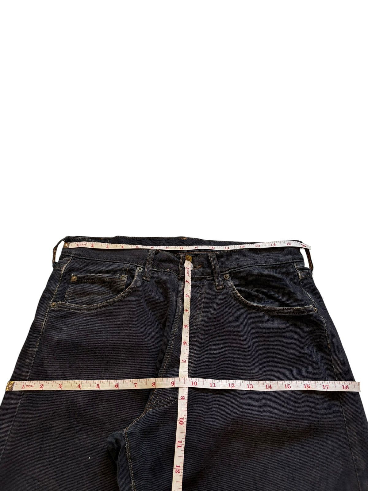 Replay Vintage Replay Black Wash Distressed Loose Baggy Jeans Size US 32 / EU 48 - 11 Thumbnail