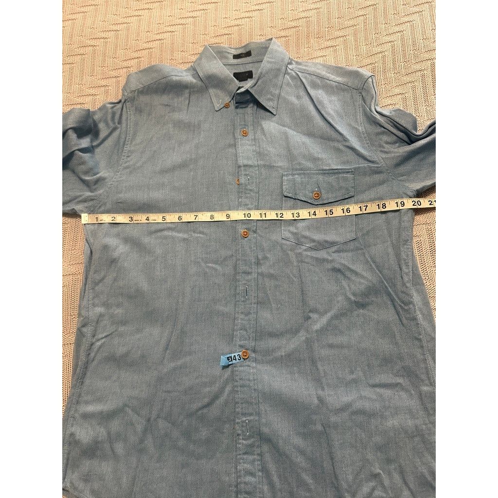 J.Crew J Crew blue denim slim fit long sleeve button down size M Size US M / EU 48-50 / 2 - 7 Thumbnail