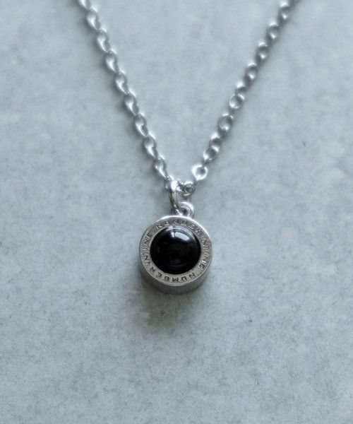 Number (N)ine NO TARIFFS! Number nine round logo stone charm necklace Size ONE SIZE - 4 Thumbnail