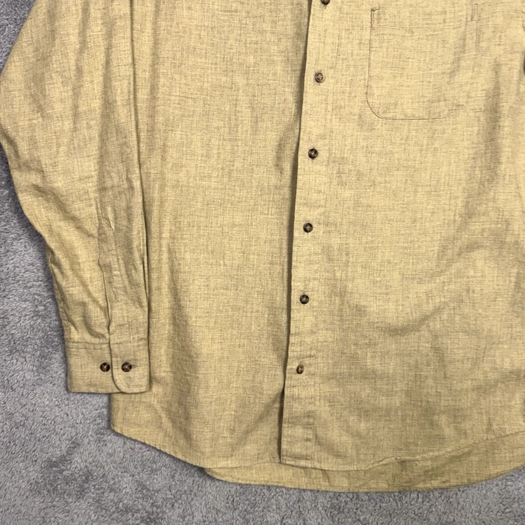 Vintage VINTAGE Viyella Wool Blend Shirt Mens XL Solid Camel Flannel Button-Down Hunt Barn Chore Shirt Mens XL Camel Brown Solid 90s Vintage Mens Size US XL / EU 56 / 4 - 3 Thumbnail