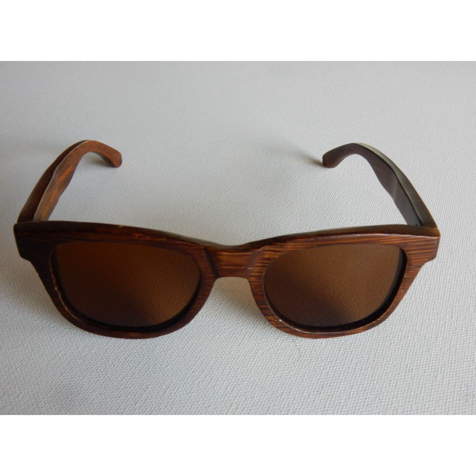 Vintage VINTAGE Cloudfield Sunglasses Unisex Adults Brown Wood Bamboo Size ONE SIZE - 2 Thumbnail