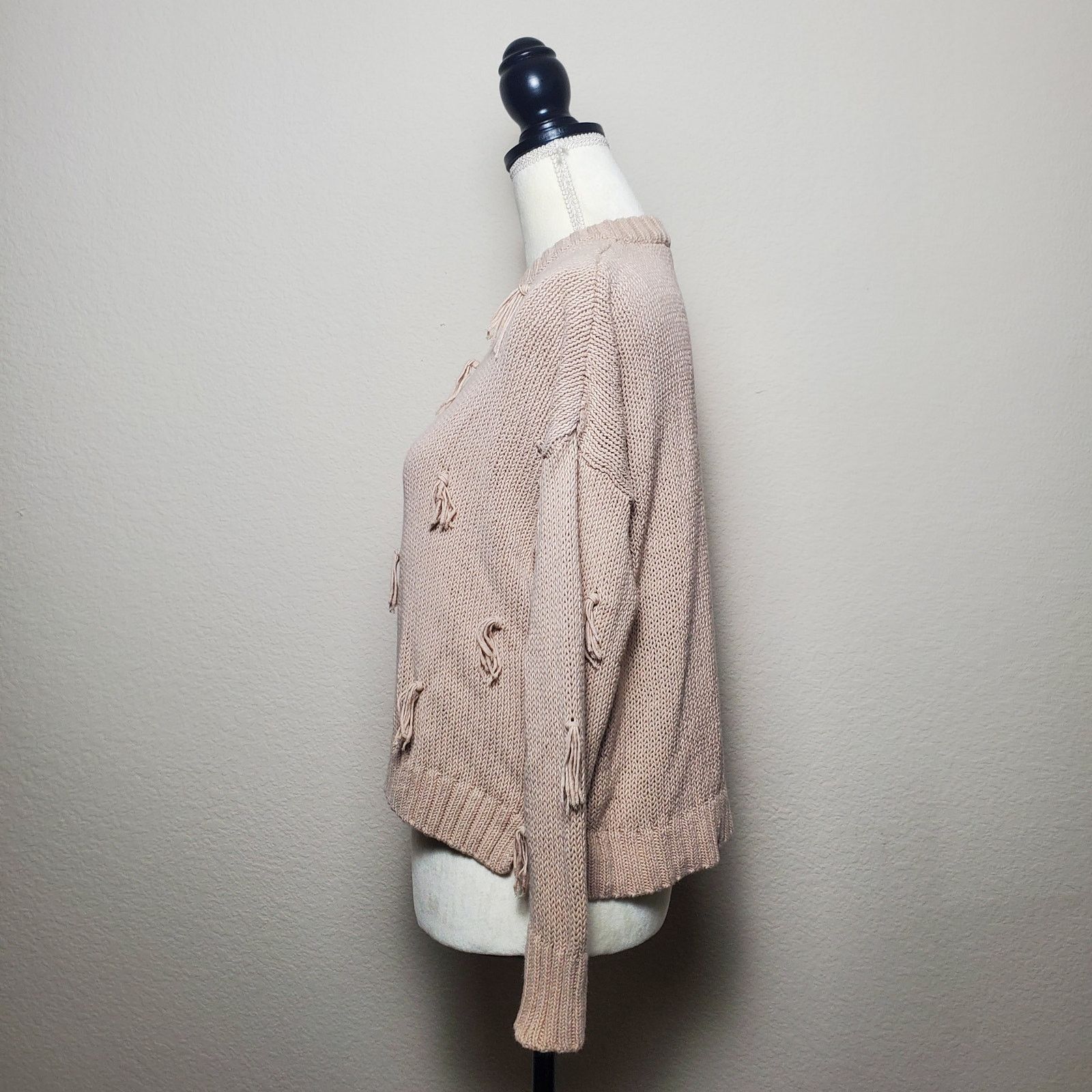 Madewell Madewell Tassel Sweater Blush Pink XS Size XS / US 0-2 / IT 36-38 - 4 Thumbnail