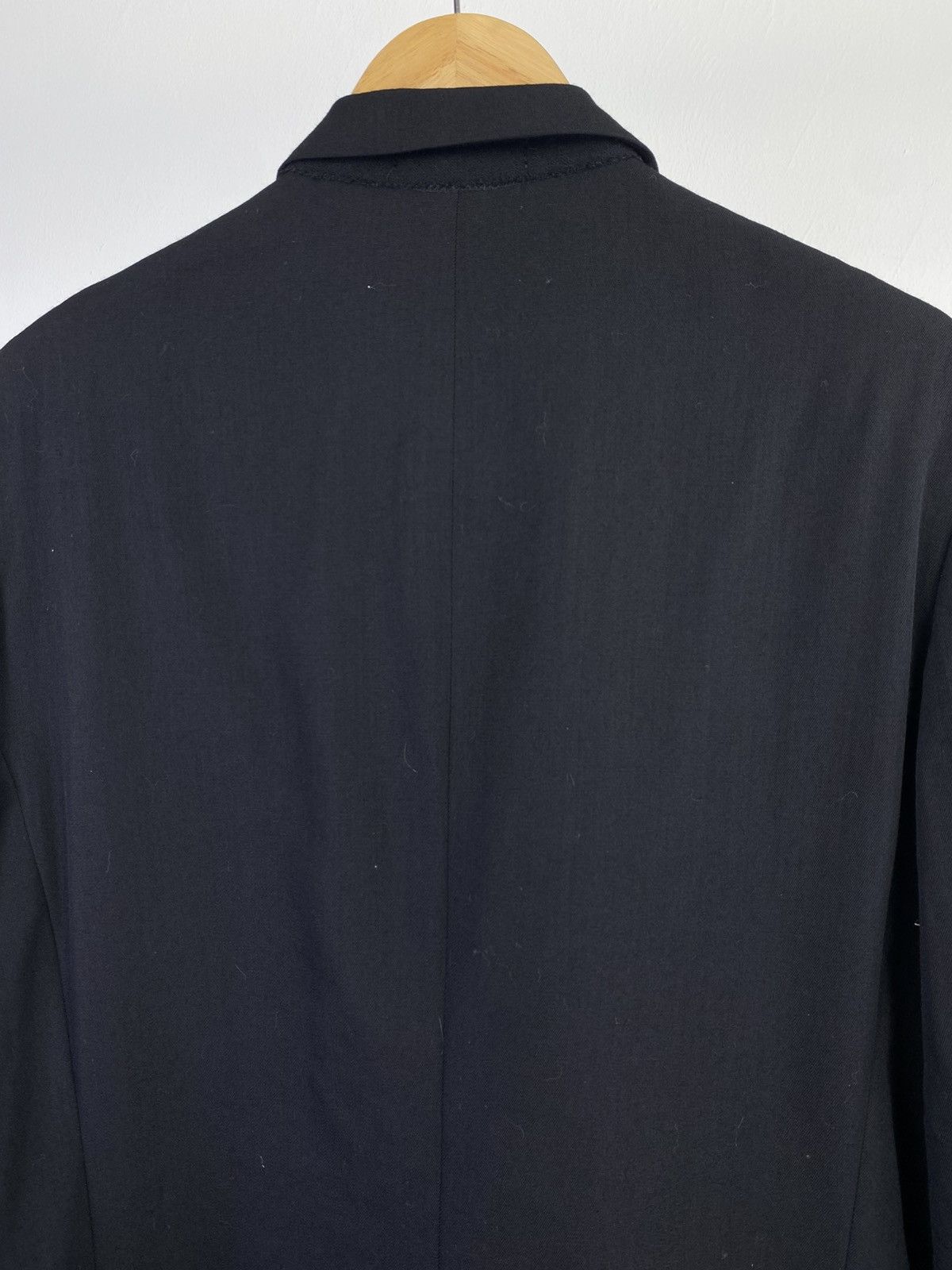 Yohji Yamamoto 90's Y's for Men by Yohji Yamamoto Wool Black Blazer Jacket Size US S / EU 44-46 / 1 - 4 Thumbnail