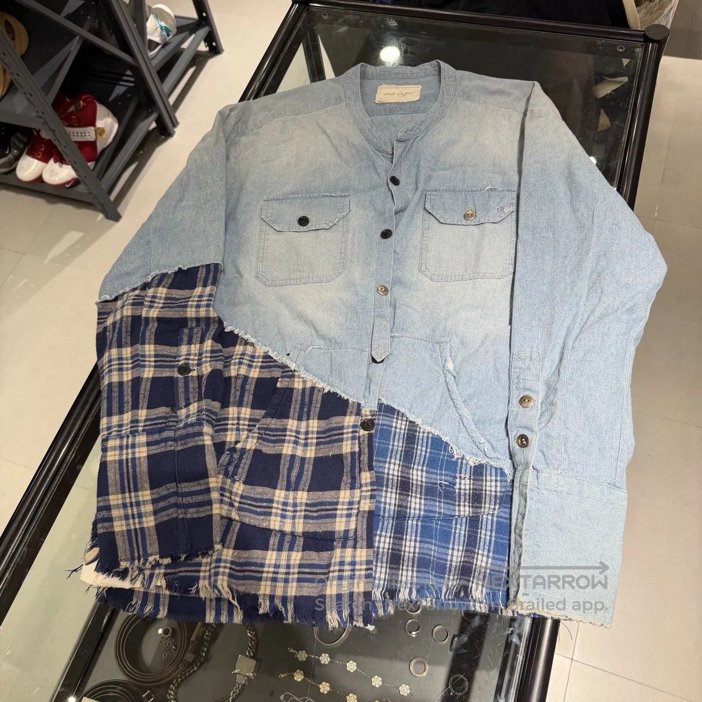Greg Lauren Greg Lauren Patchwork Plaid Shirt 2019ss. Size US XL / EU 56 / 4 - 1 Thumbnail