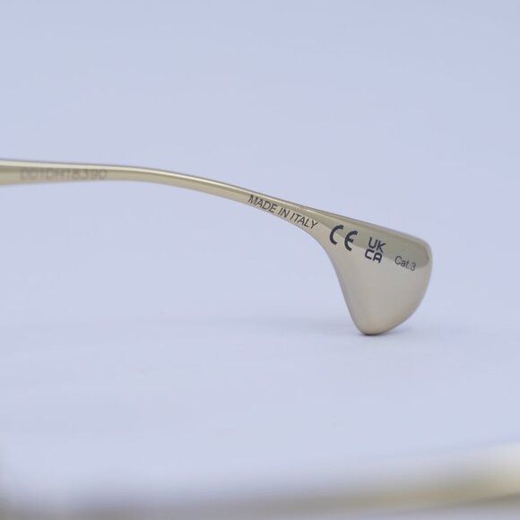 Bottega Veneta Bottega Veneta BV1396S 002 Sunglasses Gold Round Frame Size ONE SIZE - 9 Thumbnail