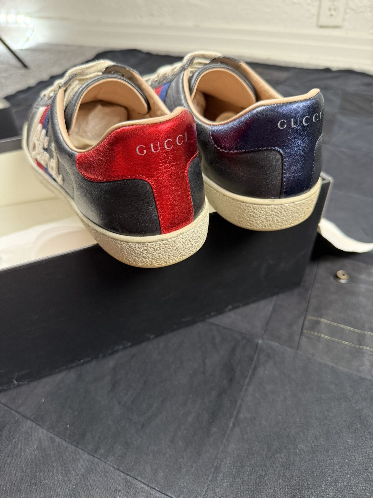 Gucci Blind for Love Ace Sneaker Size US 7 / EU 40 - 5 Thumbnail
