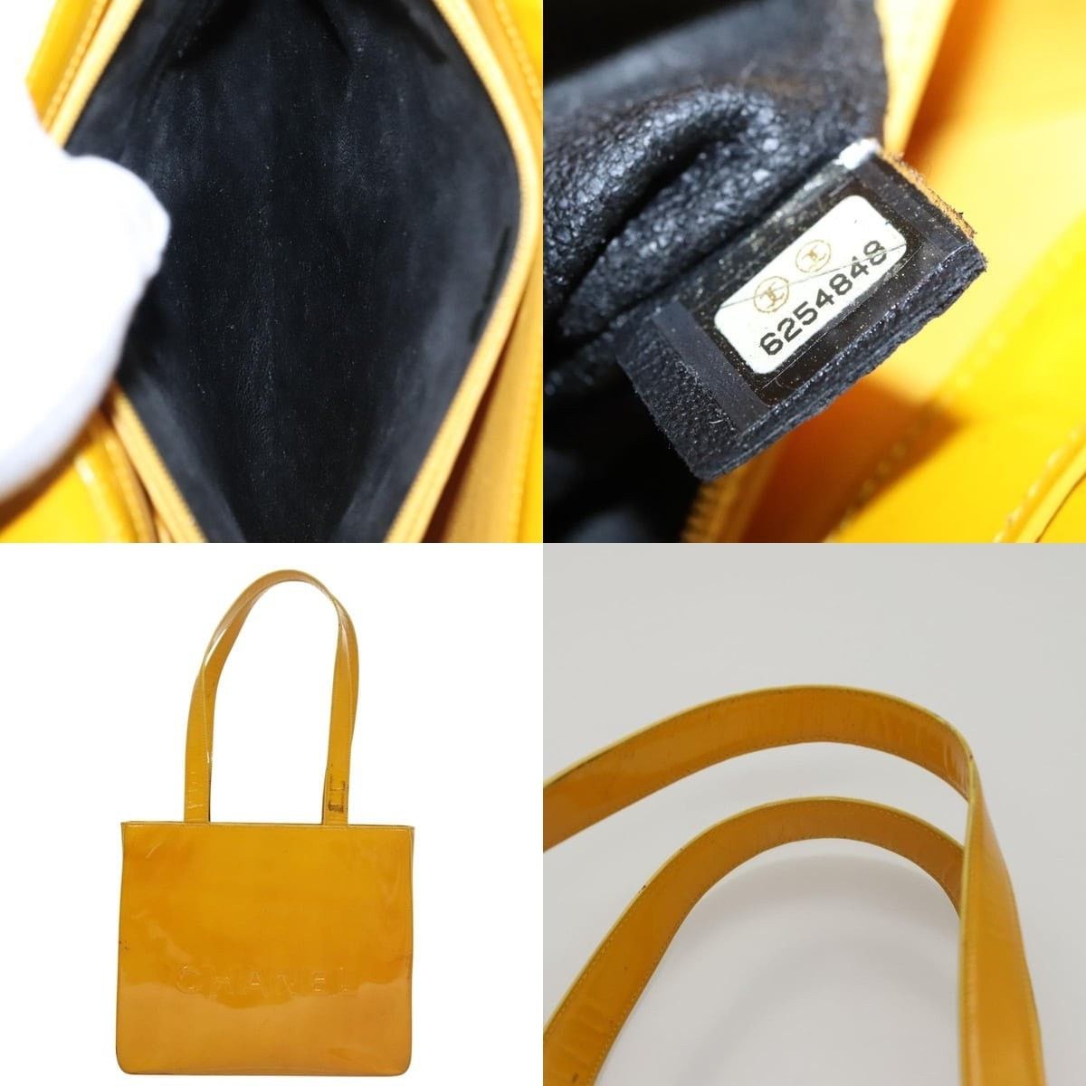 Chanel Chanel Tote Bag Enamel Yellow CC Size ONE SIZE - 5 Thumbnail