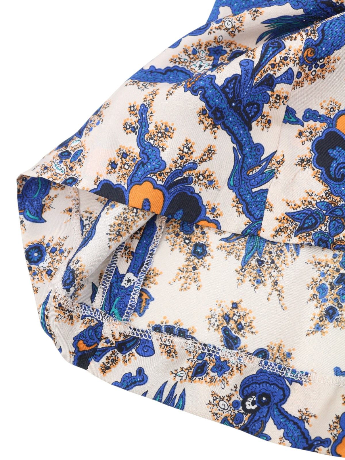 Sandro CARNA 36 S Silk Flower Print Long Sleeve Midi 88491 Size S / US 4 / IT 40 - 8 Thumbnail