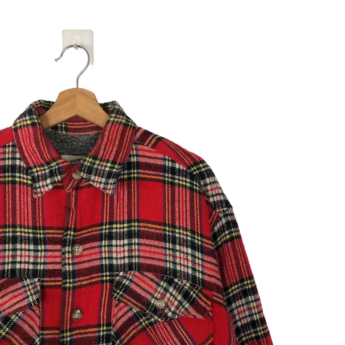 Flannel 🔥 RARE 90’s VINTAGE FLANNEL JACKET MANDOC USA TARTAN DESIGN Size US L / EU 52-54 / 3 - 5 Thumbnail