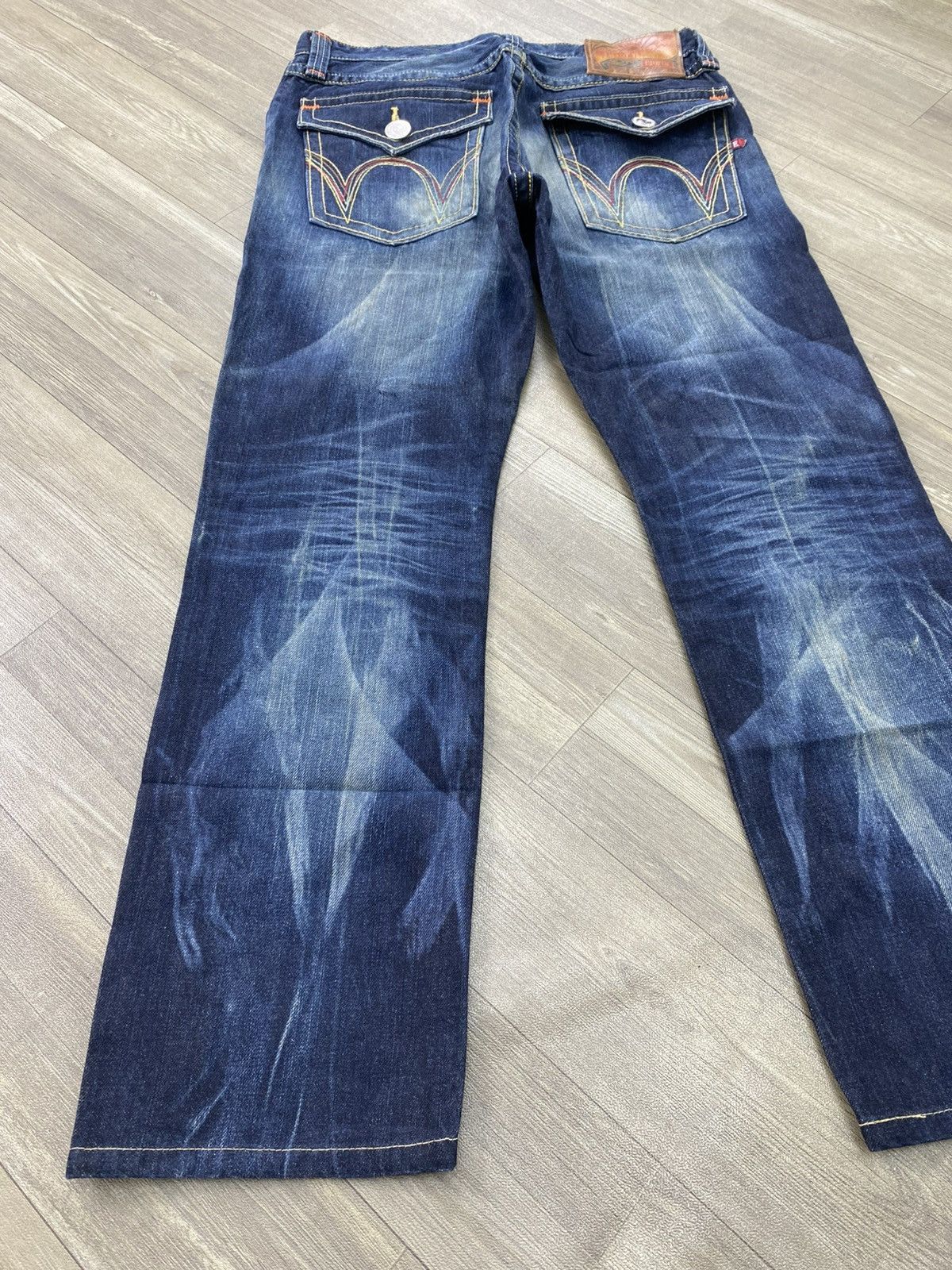 If Six Was Nine 2000s Ediwn Trip Japan Distressed Faded Lgb Punk Style Jeans Size US 34 / EU 50 - 16 Thumbnail