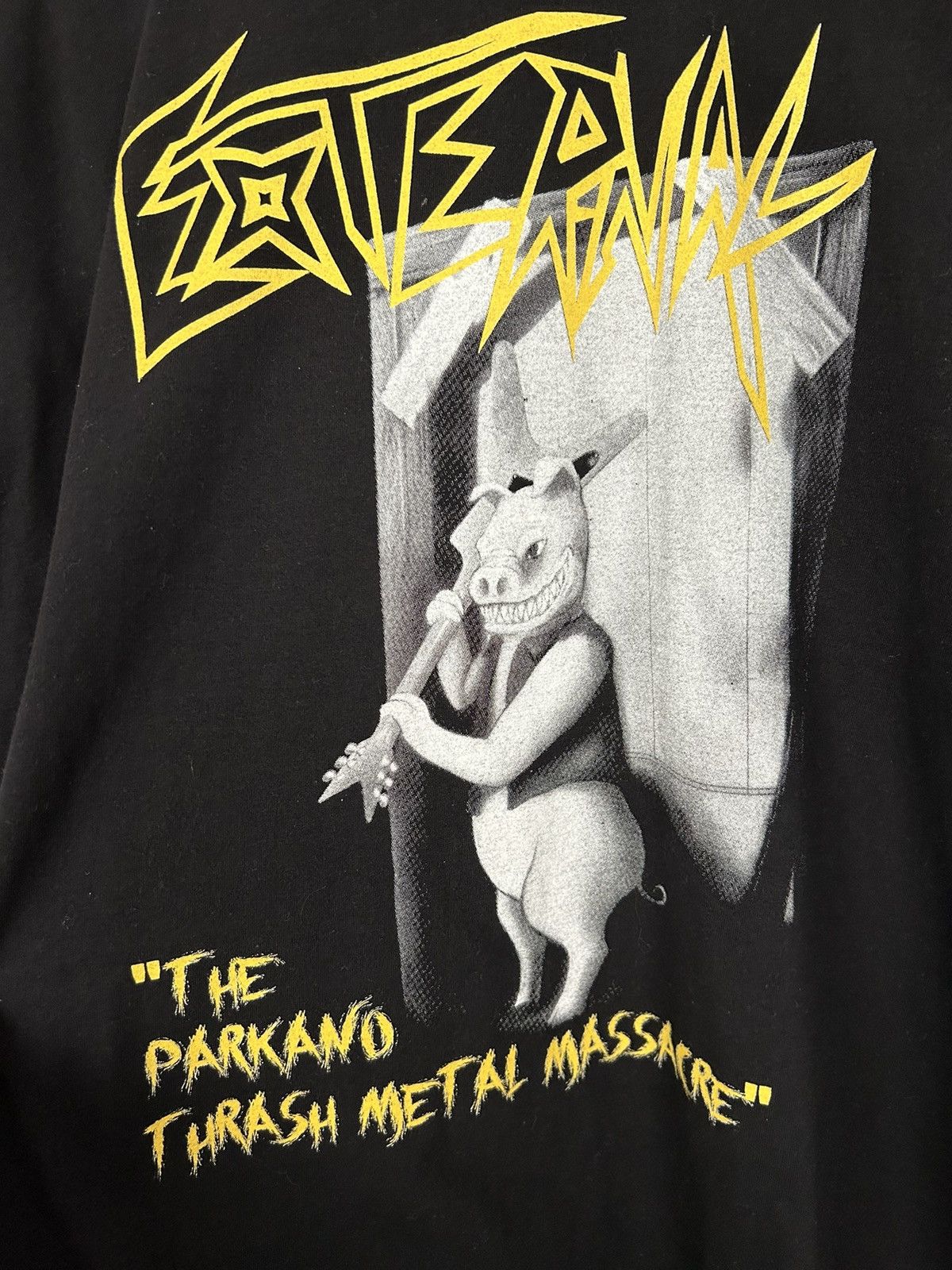 Band Tees Vintage External Black Metal Rock Band Tee Punk Goth Size US XXL / EU 58 / 5 - 3 Thumbnail