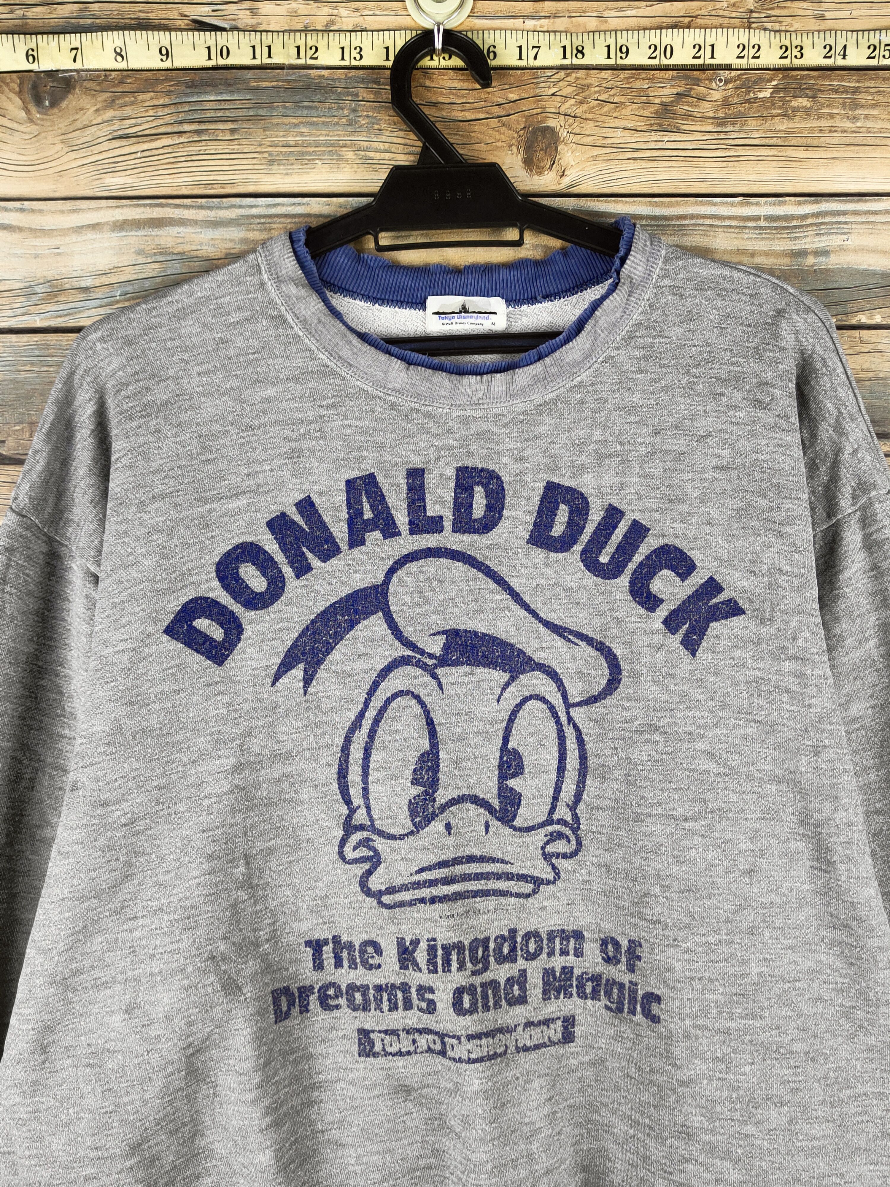 Disney Vintage Walt Disney Gray Donald Duck Sweatshirts Size US M / EU 48-50 / 2 - 2 Thumbnail