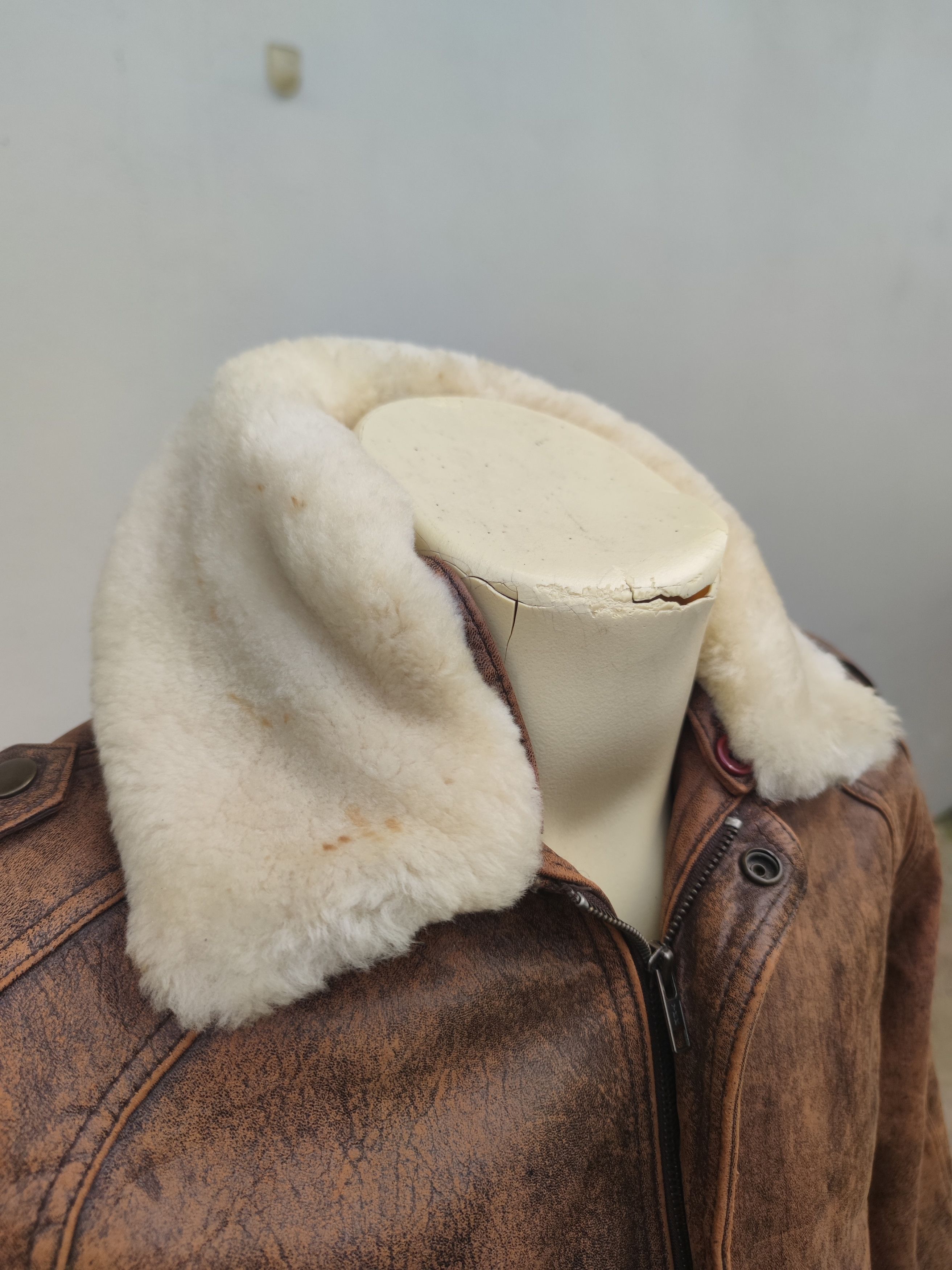 Vintage Vintage Flight Bomber Leather Jacket Size US L / EU 52-54 / 3 - 5 Thumbnail