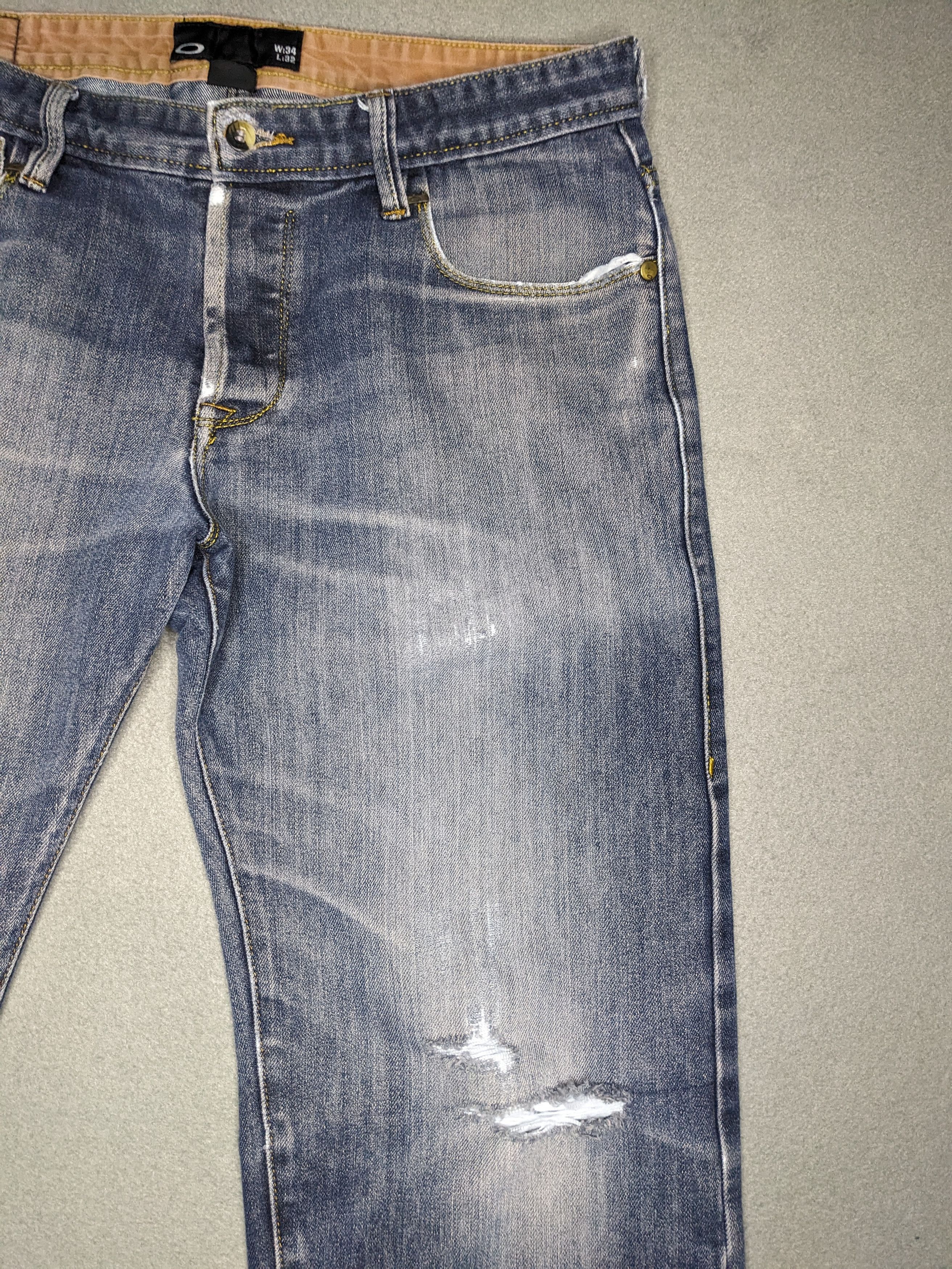 Oakley VTG Oakley Jeans 34x30 Straight Distressed Y2K Gorpcore Size US 34 / EU 50 - 4 Thumbnail