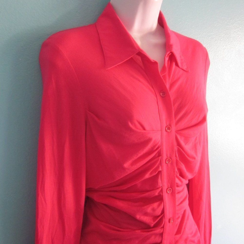 STRENESSE Strenesse Cotton Fitted Blouse Sz 8 Pink Cotton Size M / US 6-8 / IT 42-44 - 1 Thumbnail