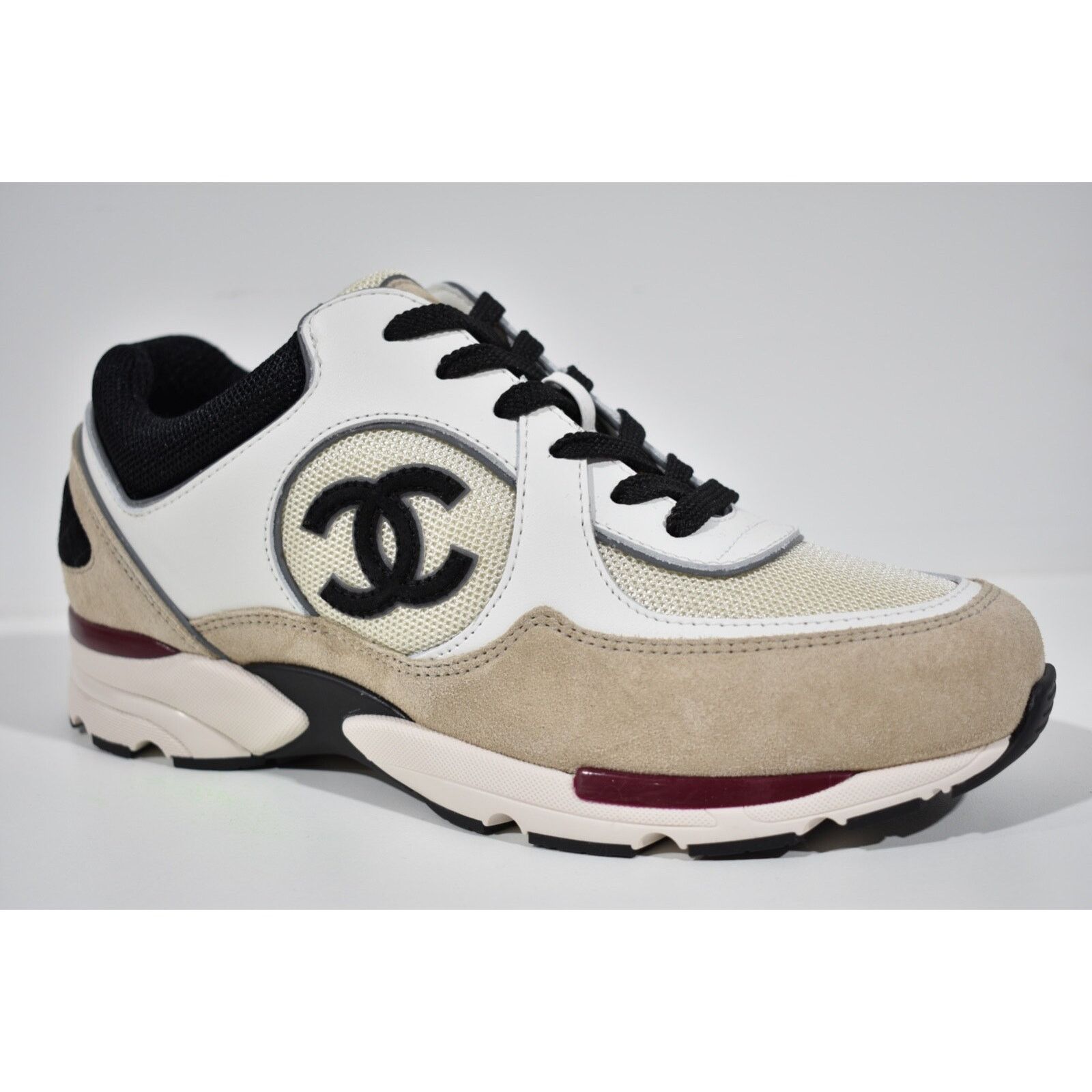 Chanel 22S CC Logo Tie Flat Runner Trainer Sneaker 41.5 Size US 11.5 / IT 41.5 - 4 Thumbnail