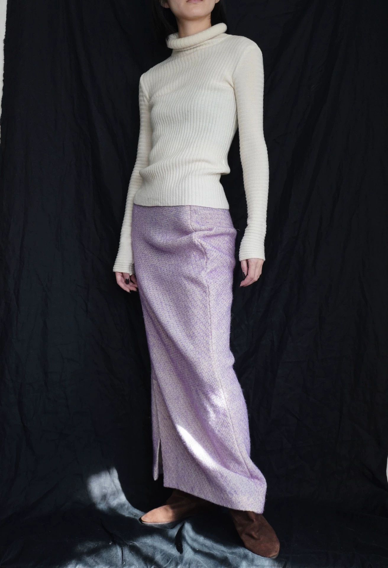 Jean Paul Gaultier JPG 1995 AW White Neck Circle Wool Knit Top XS Size XS / US 0-2 / IT 36-38 - 3 Thumbnail