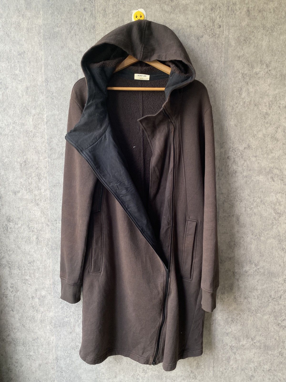 Helmut Lang Helmut Lang Body Elongated Zip SWS Faded Black Hoodie Size US S / EU 44-46 / 1 - 4 Thumbnail